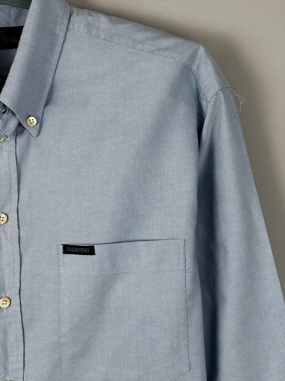 Valentino Valentino Jeans Oxford Blue Luxury Vintage Shirt Size US XL / EU 56 / 4 - 4 Thumbnail