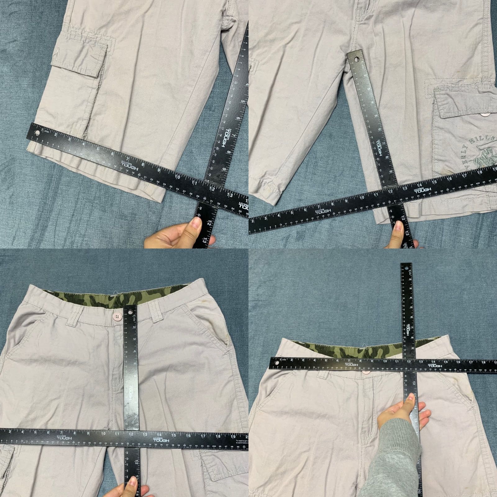 Beverly Hills Polo Club Beverly Hills Polo Club Cargo Shorts Womens 18 31x12 Beige Cotton Mid Rise Logo Shorts Size 40" / US 18 - 8 Thumbnail