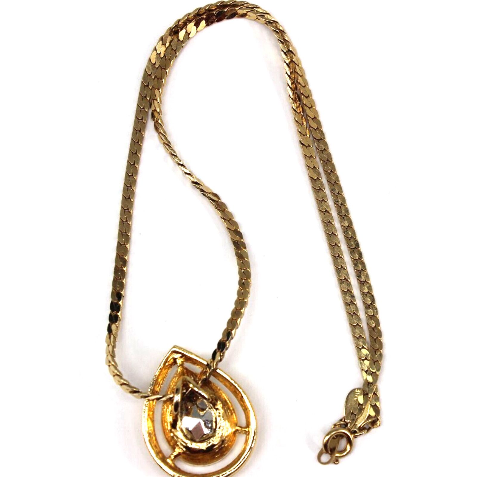 Other Stunning Parklane Pink Teardrop Rhinestone Necklace • 18" Size ONE SIZE - 3 Thumbnail