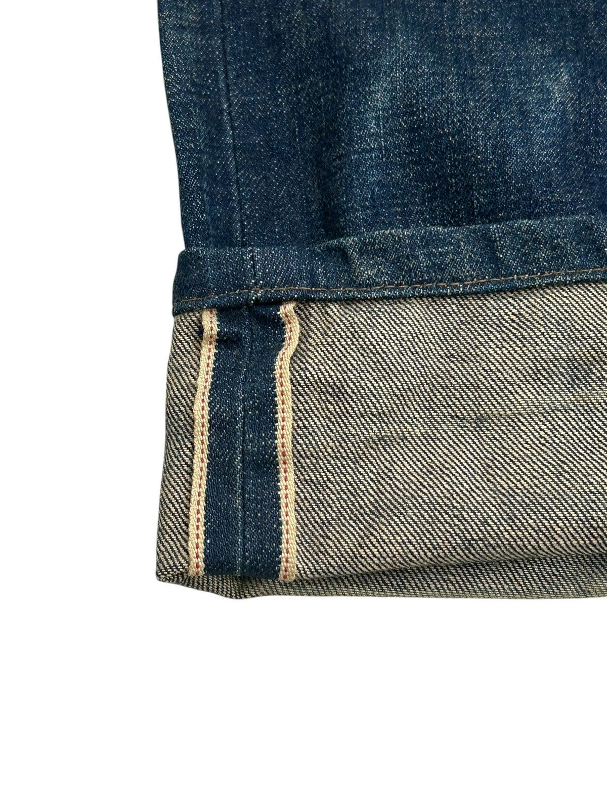 20471120 × Japanese Brand Vintage Bobson Selvedge Redline Japan Denim Indigo Washed Size US 31 - 12 Thumbnail