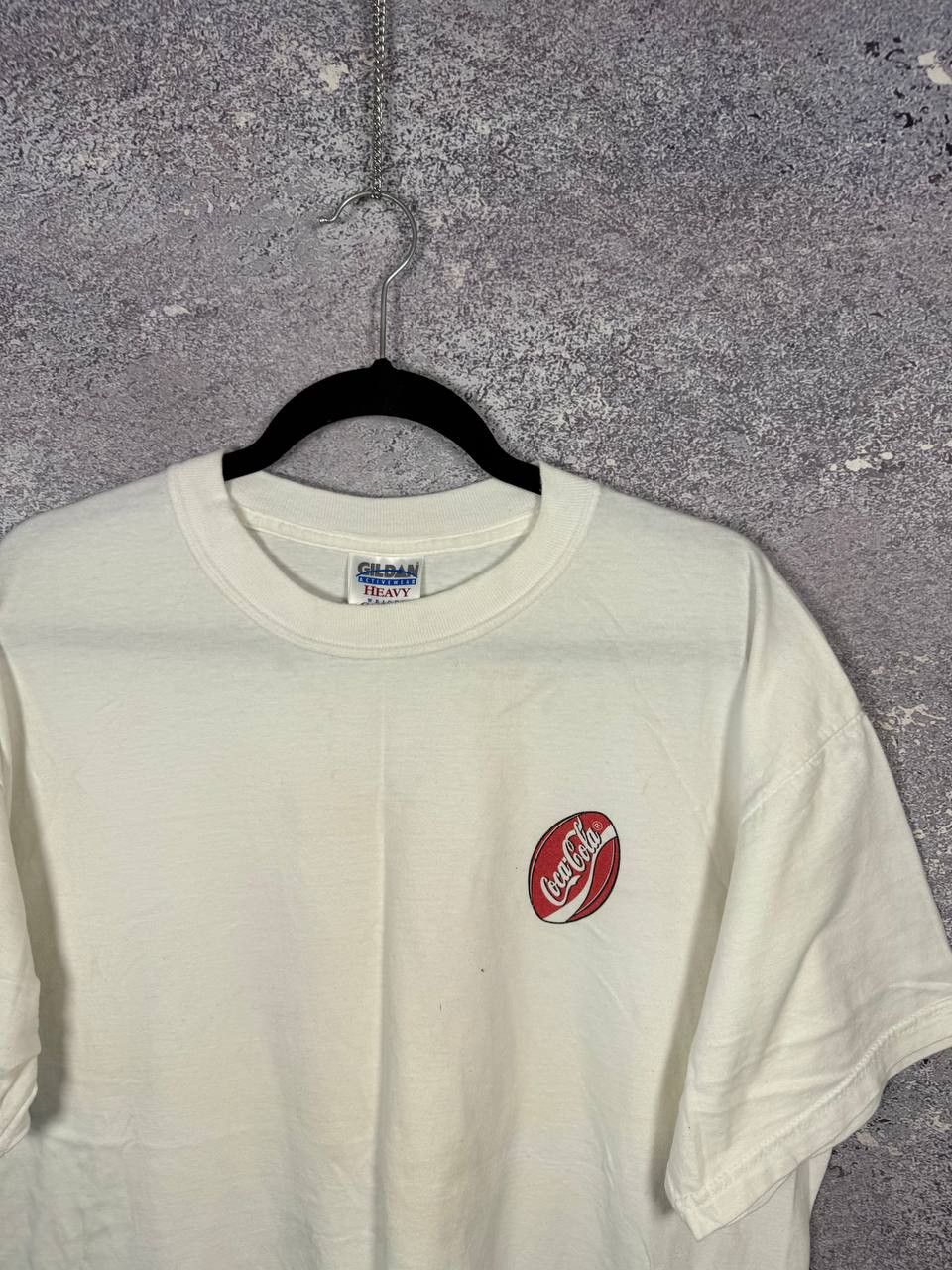 Coca Cola Vintage Retro 90's Style Coca Cola Faded White T-Shirt Size US XL / EU 56 / 4 - 3 Thumbnail