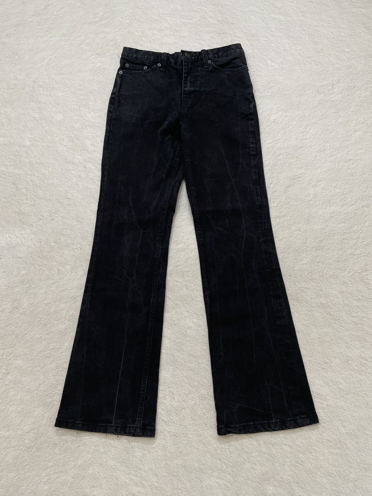 Tornado Mart 2000s Japanese Kapital Flare Black Denim Washed ifsix LGB Size US 28 / EU 44 - 1 Thumbnail