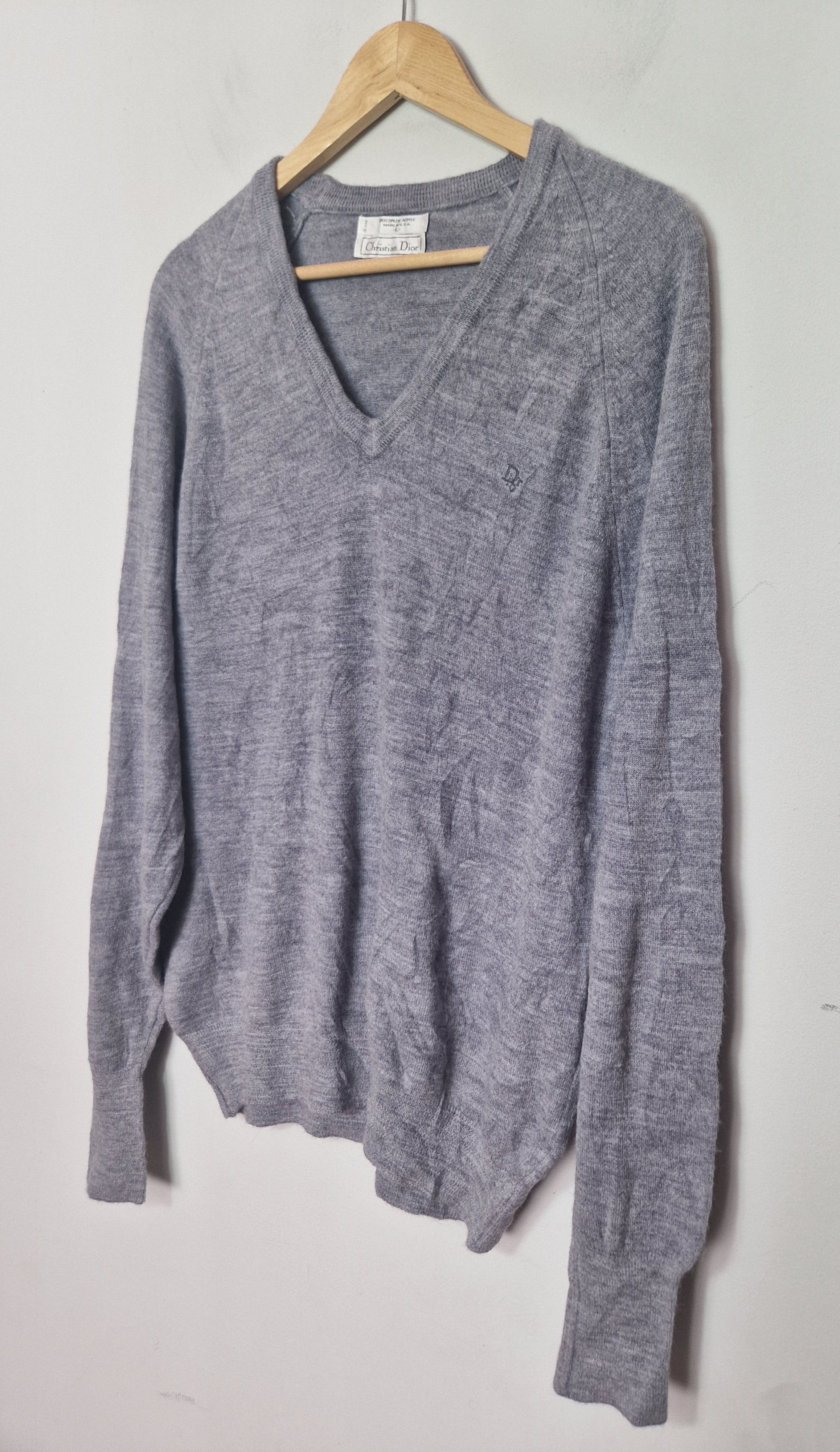 Dior × Hedi Slimane Dior vintage gray sweater Size US L / EU 52-54 / 3 - 2 Thumbnail