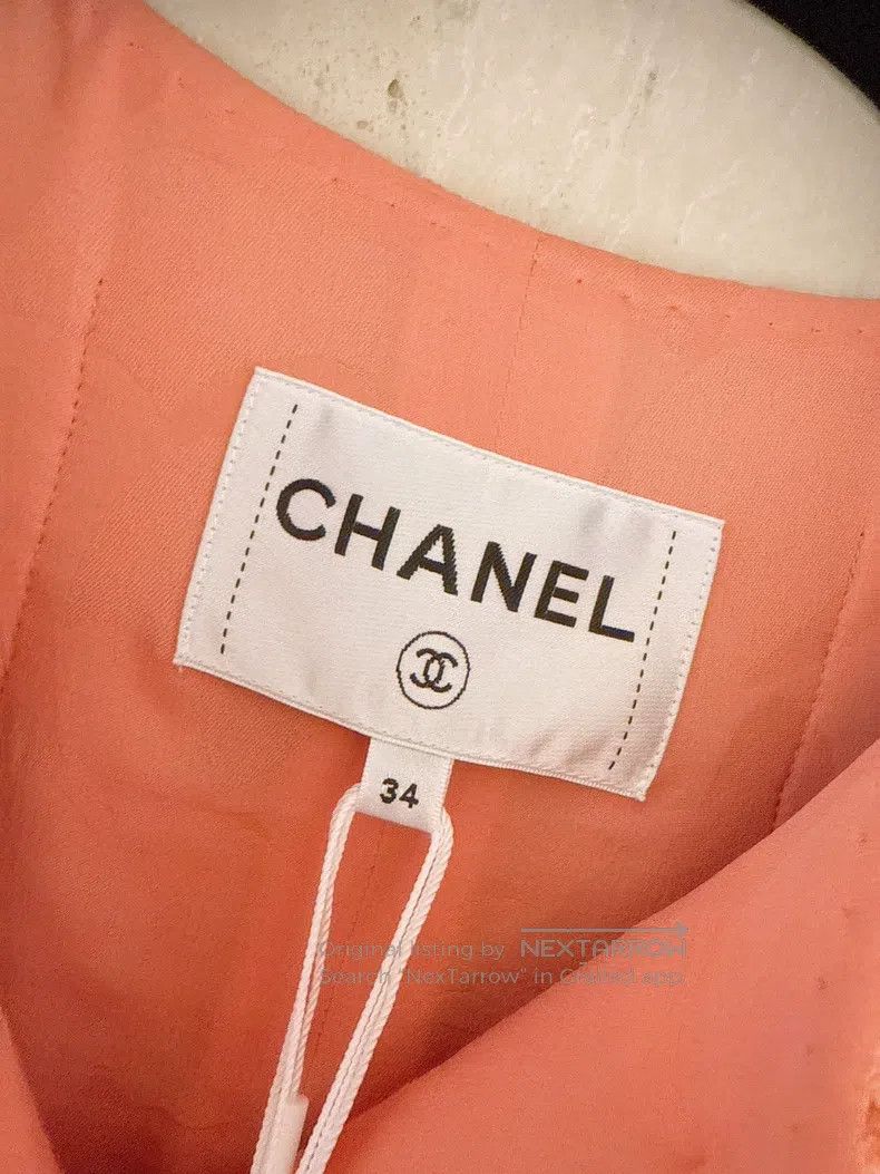 Chanel Chanel 21B Autumn and Winter Preview Salmon Four-pocket Ja Size XXS / US 00 / IT 34 - 6 Thumbnail