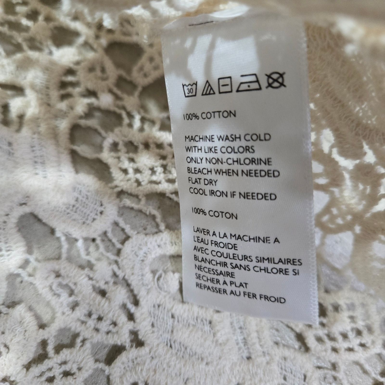Other Ivory Lace Crochet Sleeveless Top Size Medium Size M / US 6-8 / IT 42-44 - 4 Thumbnail