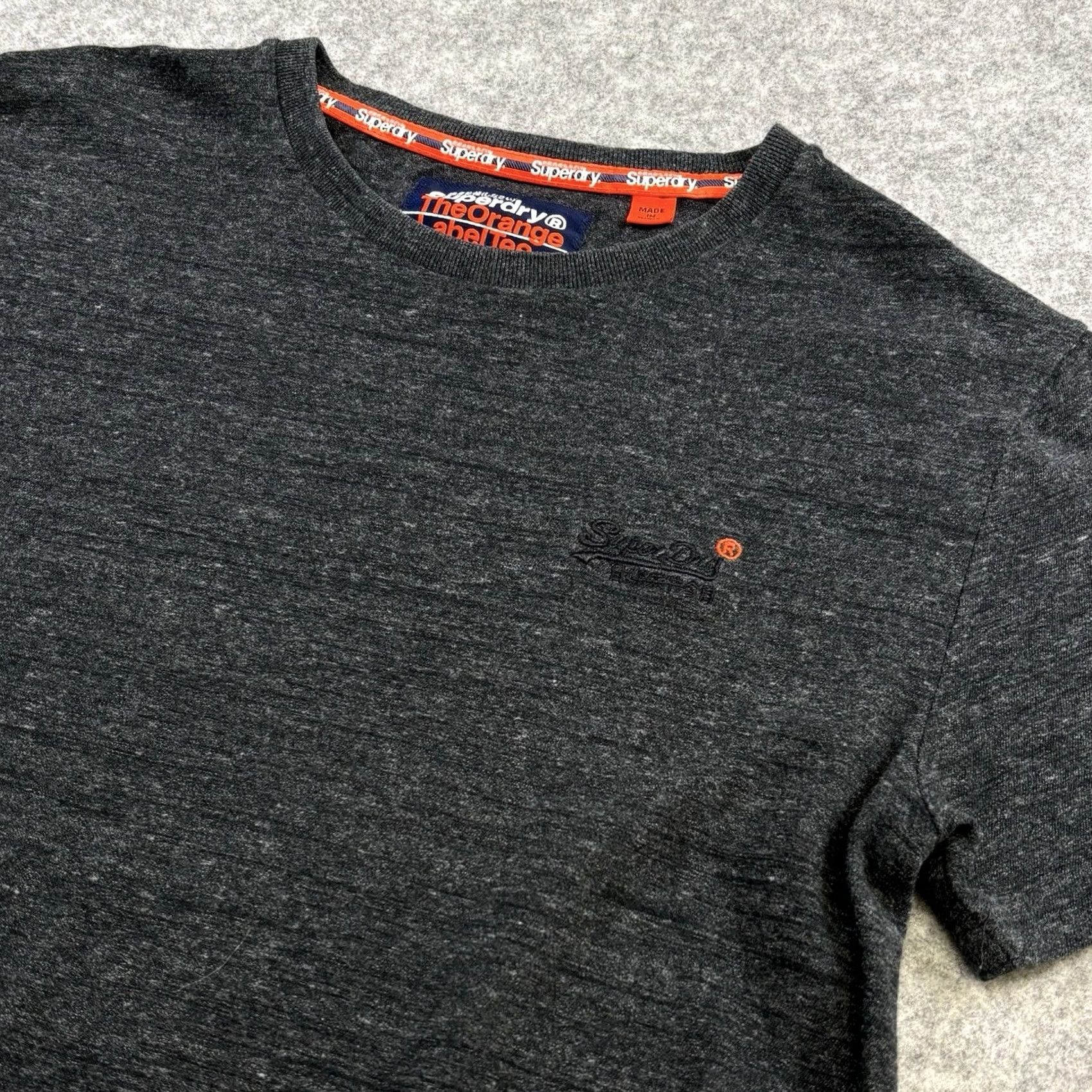 Superdry Superdry Shirt Mens M dark grey Crew Neck Top Short Sleeve Used Size US M / EU 48-50 / 2 - 3 Thumbnail