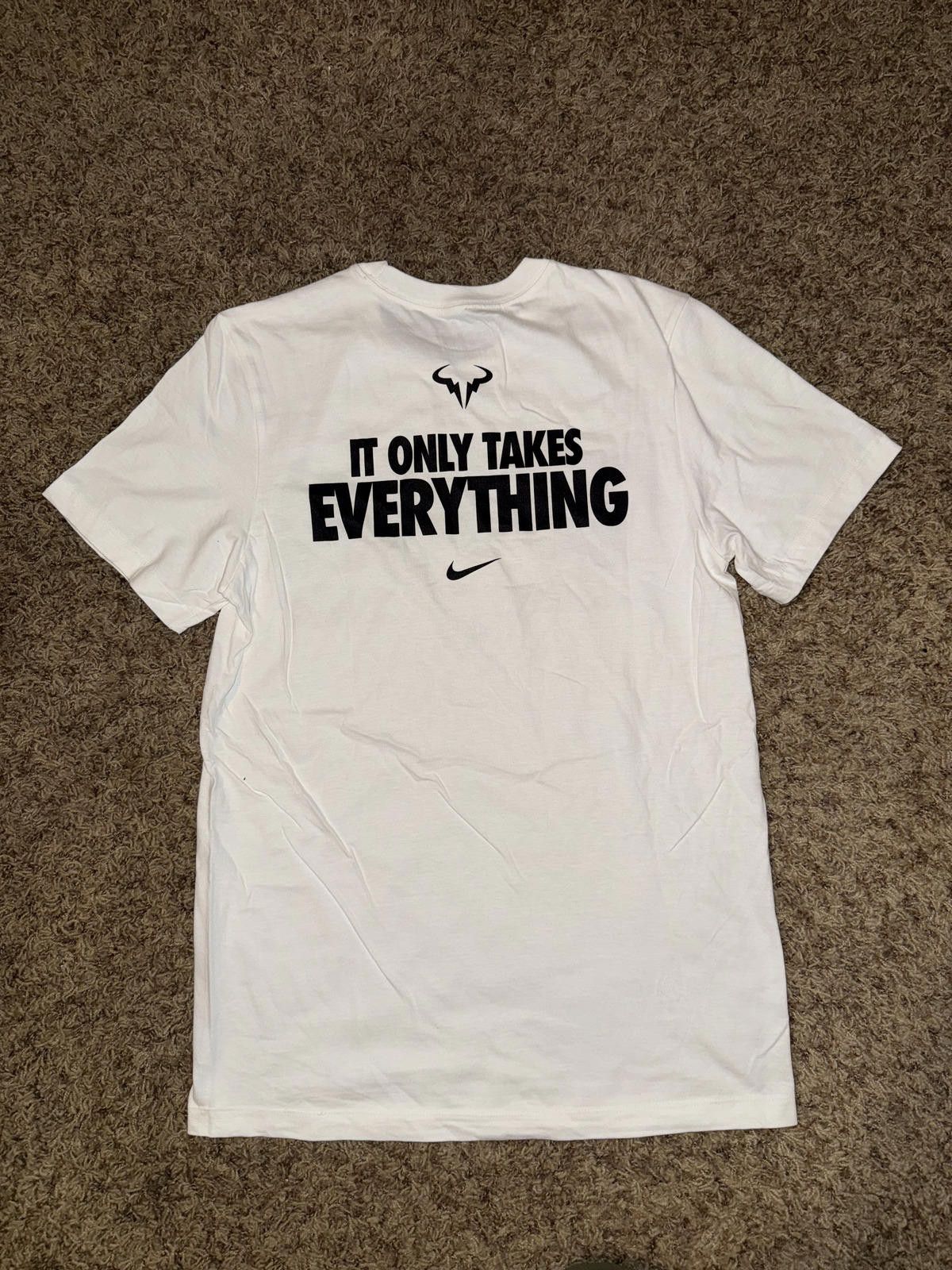Nike NikeCourt Men’s Rafa Nadal Legends Tennis Retirement T-Shirt Size US S / EU 44-46 / 1 - 2 Thumbnail