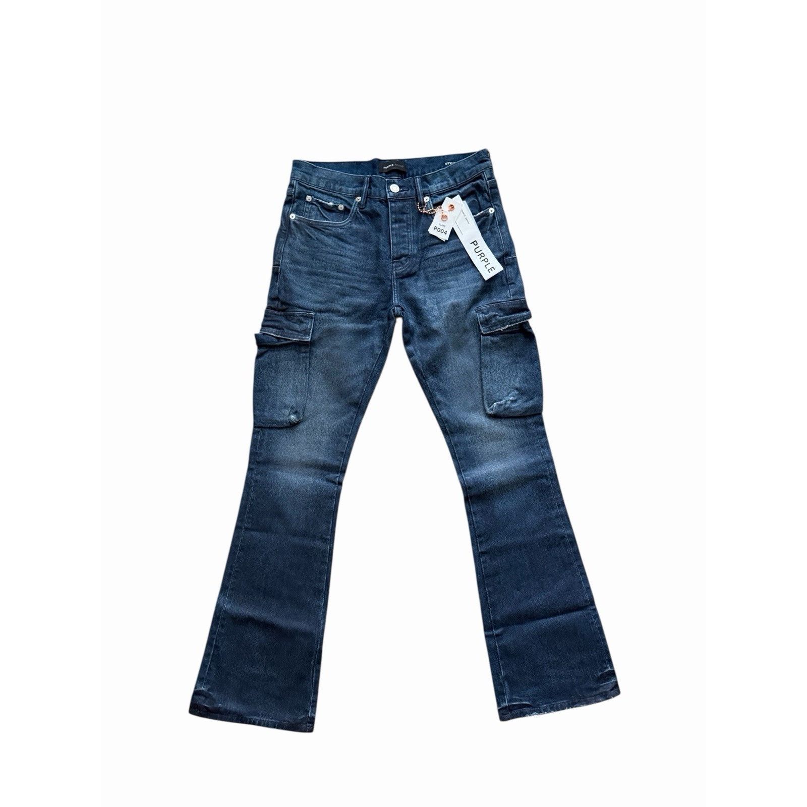 Purple Brand Purple Brand Jeans Coated Men Slim Fit Flare Blue Size 33/32 Size US 33 - 1 Thumbnail