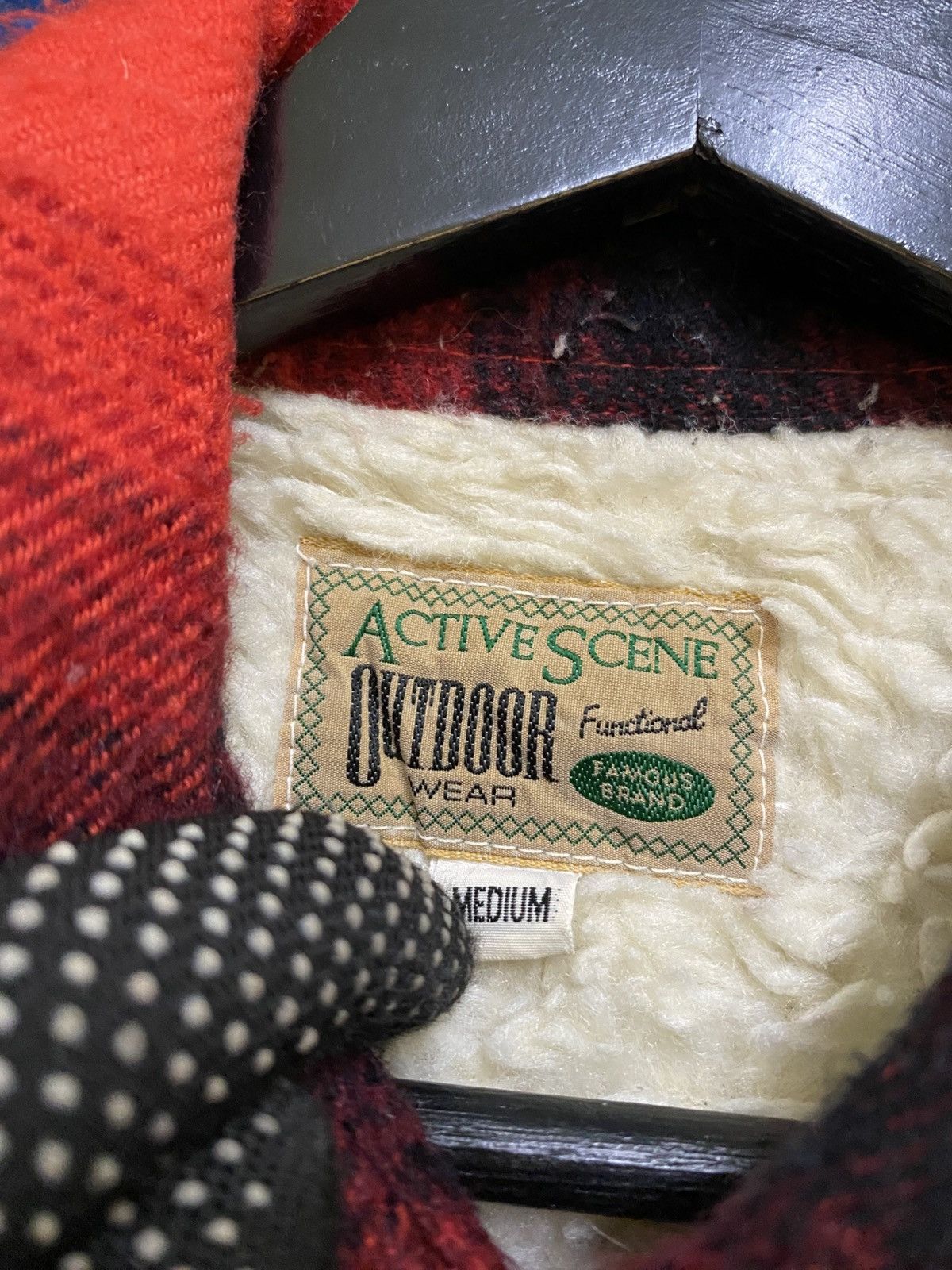 Vintage Active Scene Outdoor Plaid Wool Jacket Sherpa Lined Size US M / EU 48-50 / 2 - 9 Thumbnail