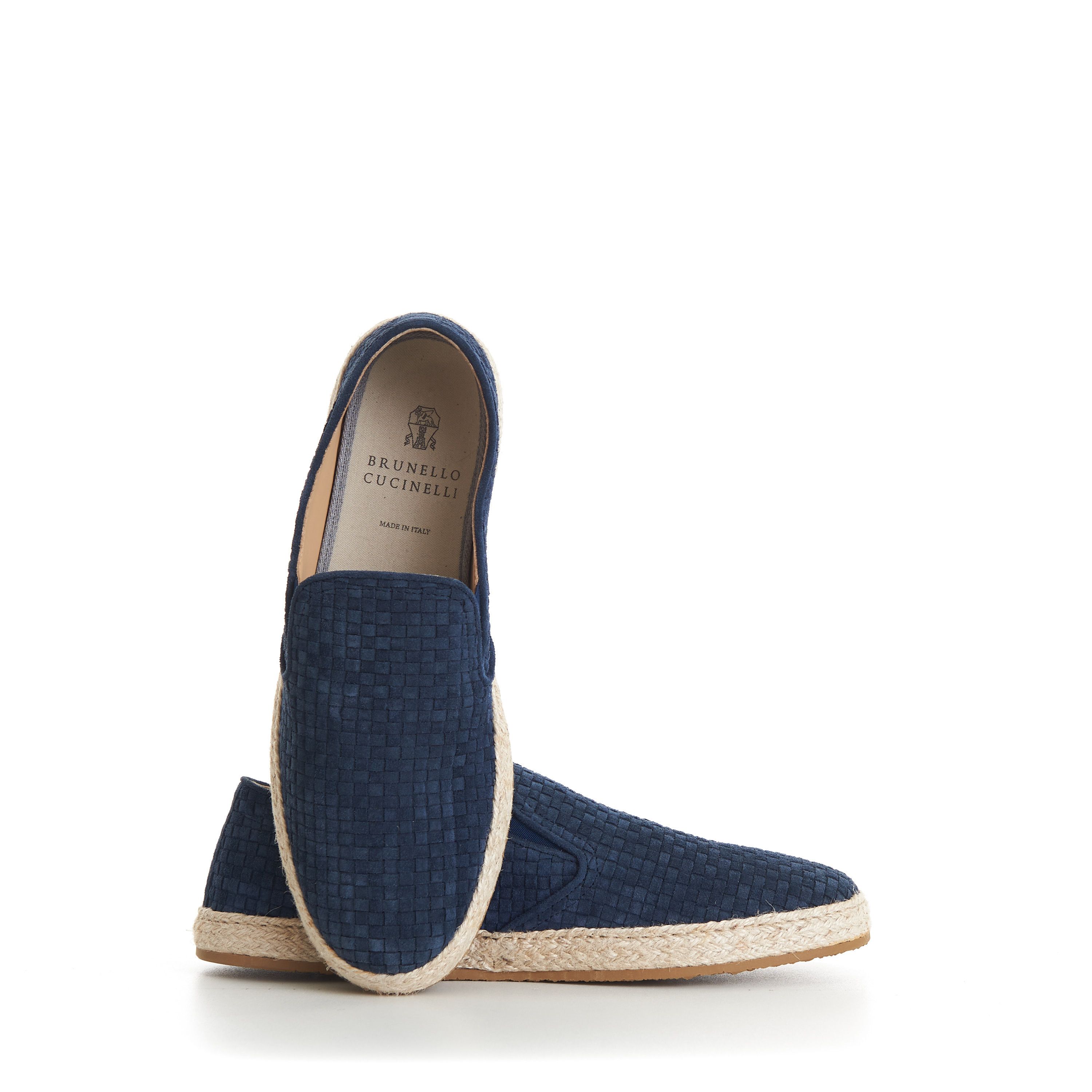 Brunello Cucinelli Woven Suede Slip-ons Espadrilles - Rope Insert Size US 7 / EU 40 - 11 Thumbnail