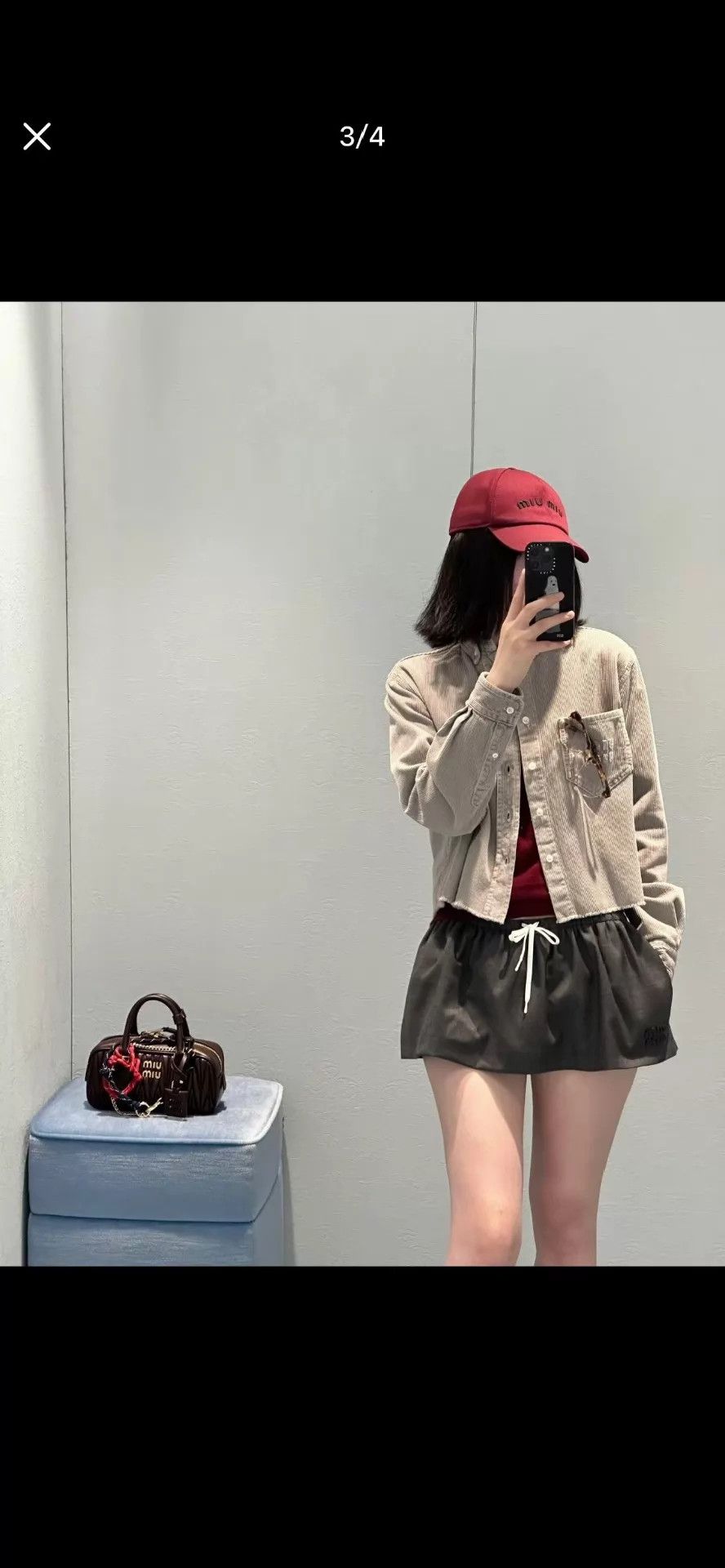 Miu Miu MIU MIU Women's New With Tags Shirt Jacket 36 Size XS / US 0-2 / IT 36-38 - 8 Thumbnail