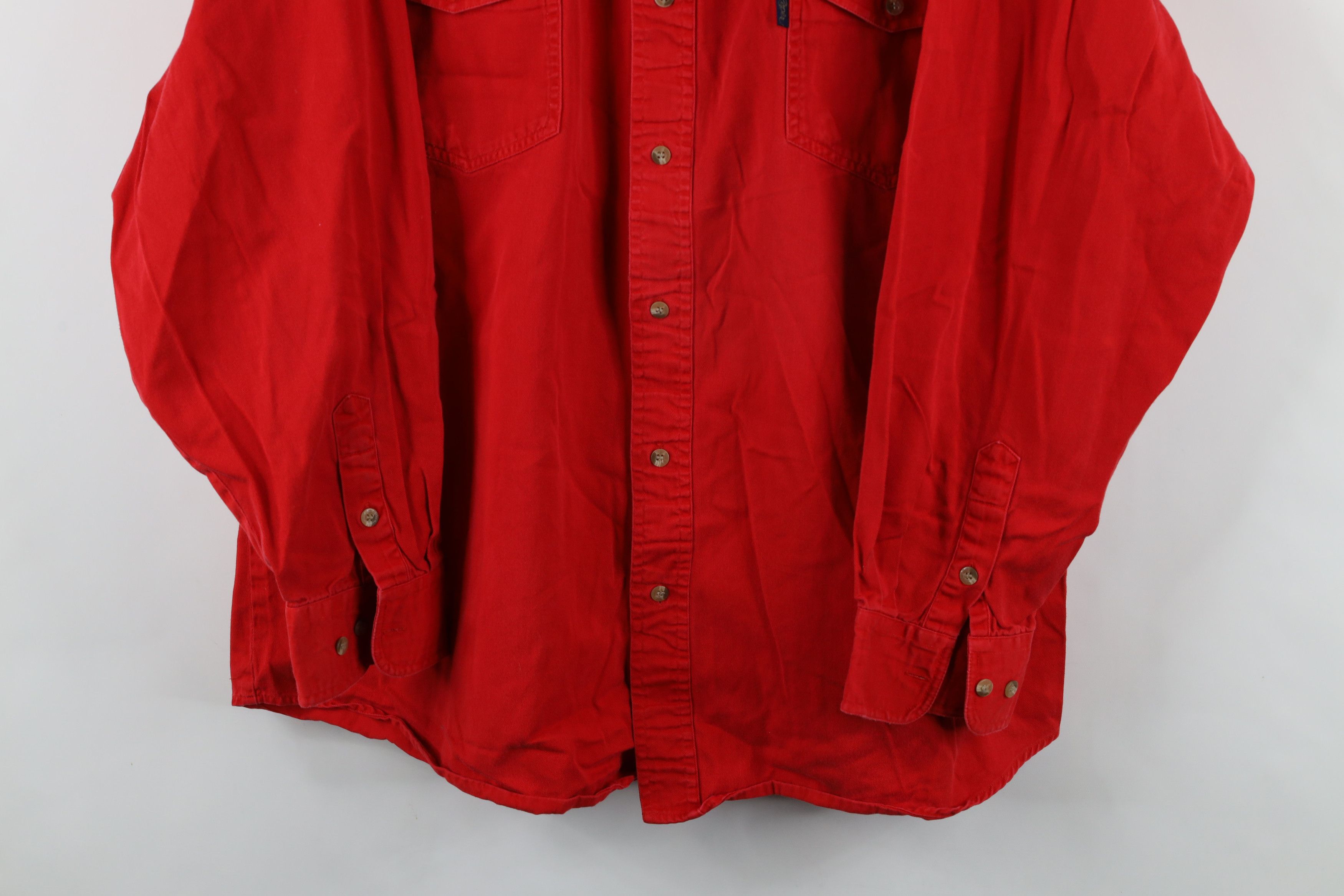 Vintage Vintage 90s Streetwear Collar Western Button Down Shirt Red Size US XXL / EU 58 / 5 - 3 Thumbnail
