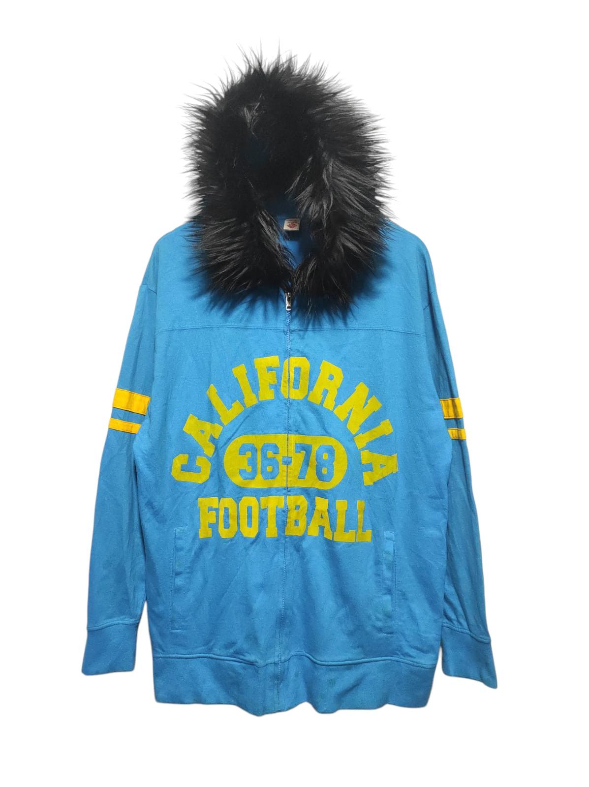 Japanese Brand Free Beat California Zip Fur Hoodie LGB style Size US L / EU 52-54 / 3 - 1 Thumbnail