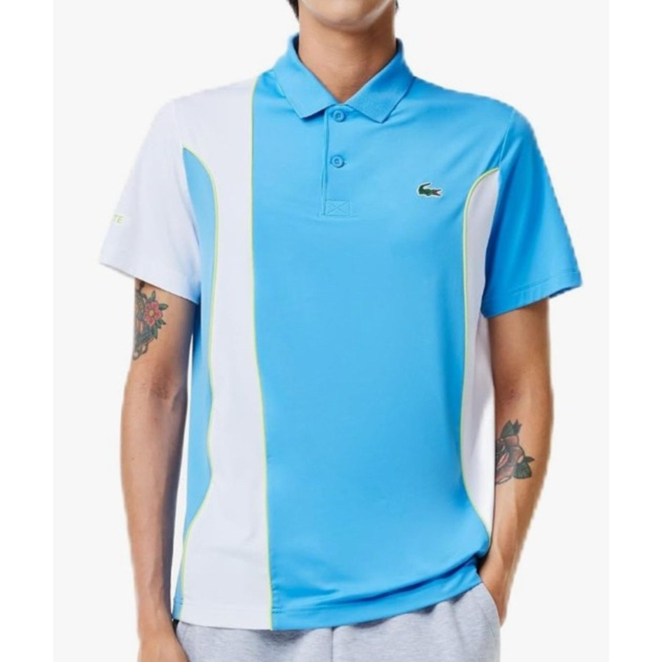 Lacoste Lacoste Men's Sport Novak Djokovic Regular Fit Polo Blue 4XL Size US XXL / EU 58 / 5 - 1 Thumbnail