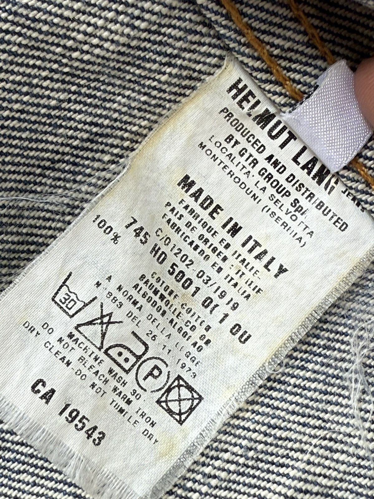 Helmut Lang Vintage 1998 HELMUT LANG Indigo Denim Jacket Size US S / EU 44-46 / 1 - 10 Thumbnail