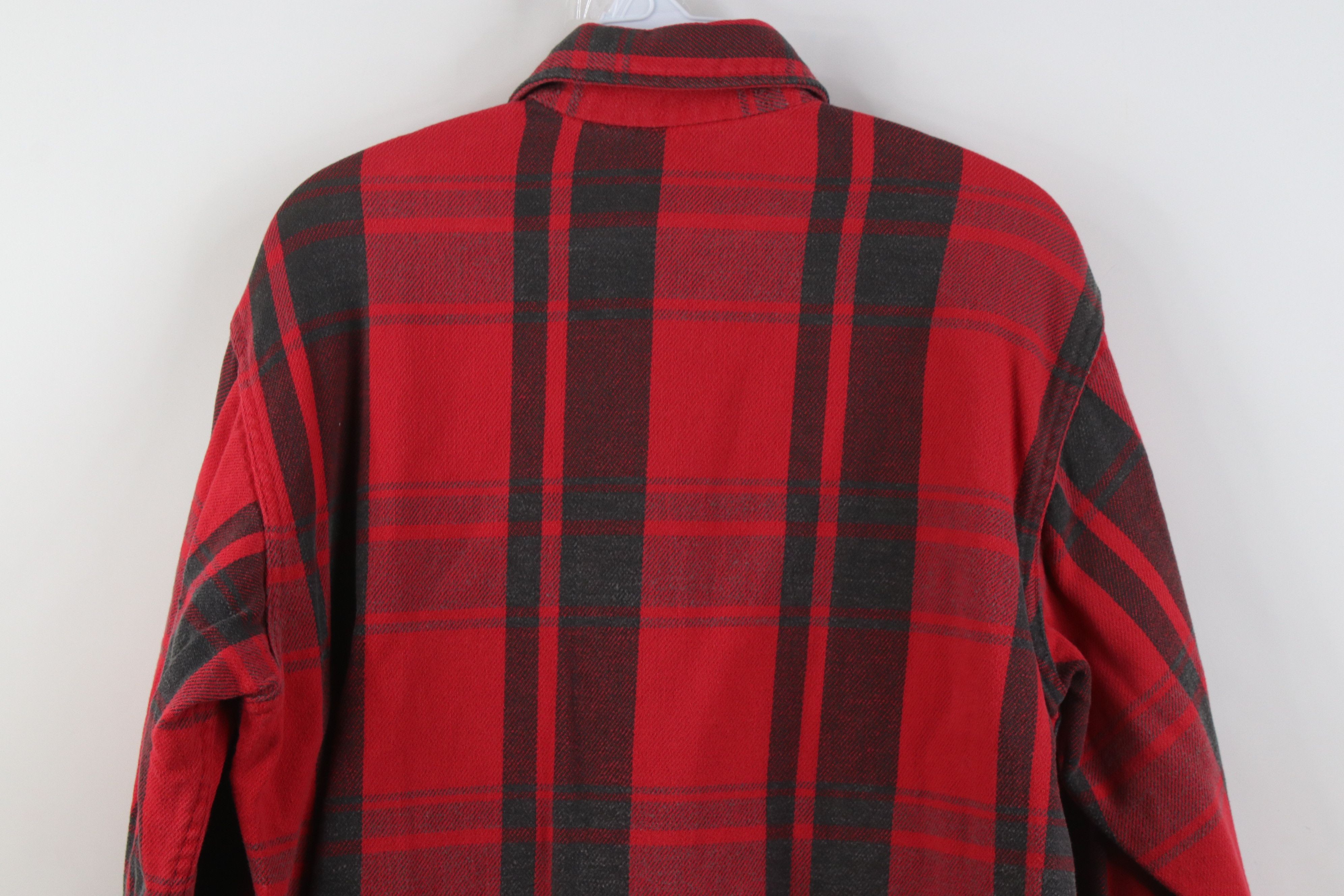 Vintage Vintage 70s Streetwear Heavyweight Button Shirt Plaid USA Size US M / EU 48-50 / 2 - 10 Thumbnail