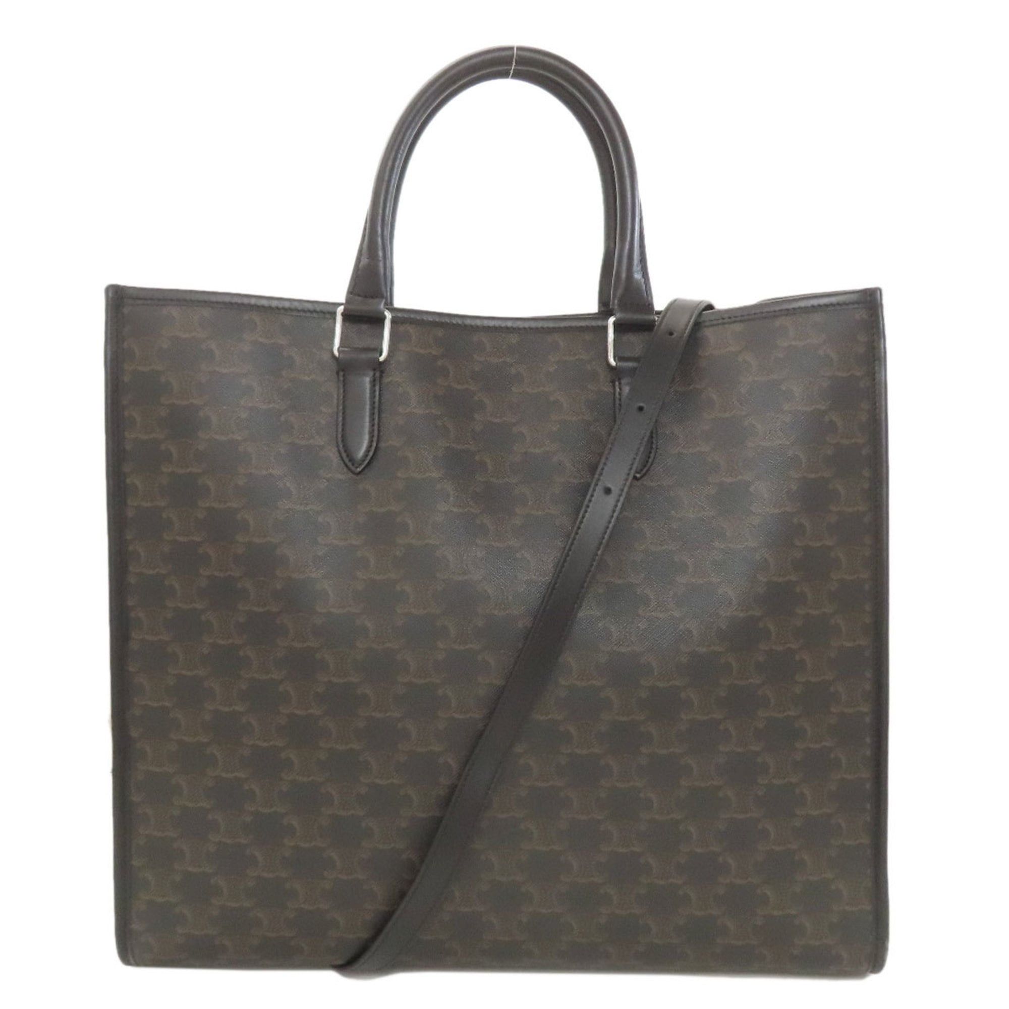 Celine Triomphe 2-Way Handbag PVC Women's CELINE