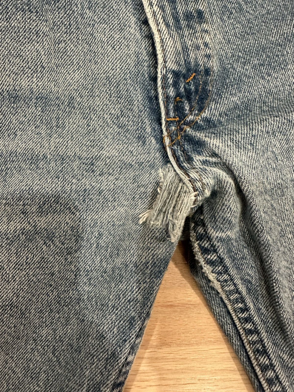 Levi's Vintage 80s Levis 20505 0217 Orange Tab Jeans 35x27 Size US 35 - 4 Thumbnail