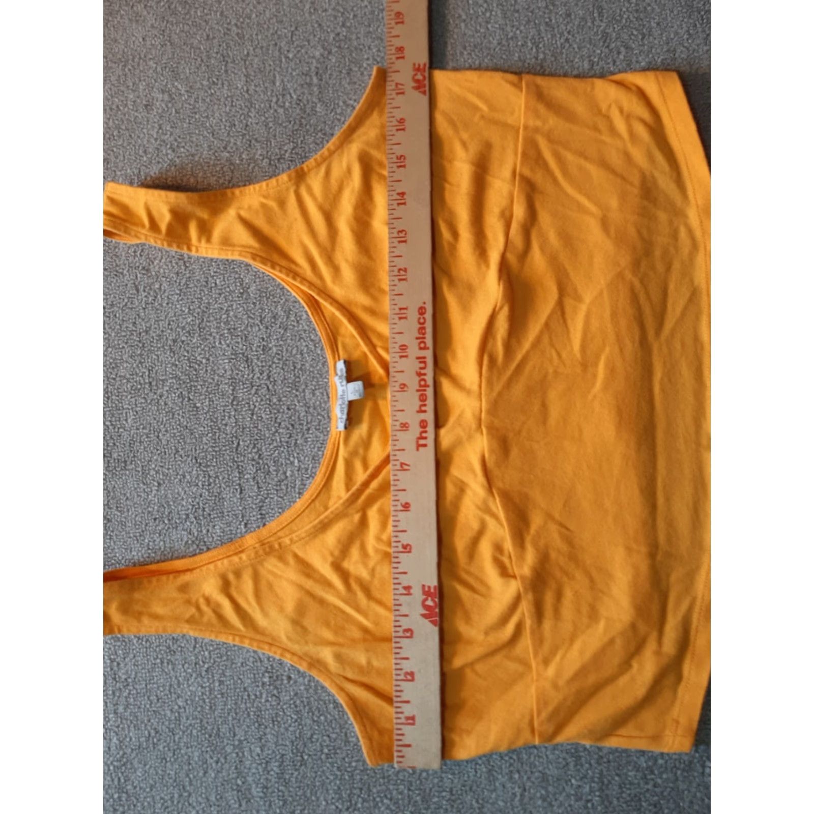 Vintage Charlotte Russe Women's Crop Top L Orange Sleeveless Shirt Size L / US 10 / IT 46 - 3 Thumbnail
