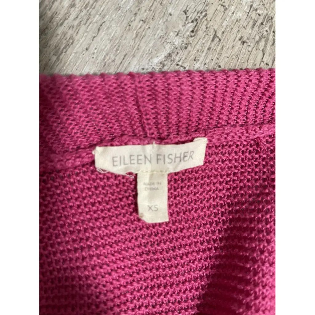 Eileen Fisher Eileen Fisher Pink Linen Wrap Top (XS) Size XS / US 0-2 / IT 36-38 - 4 Thumbnail