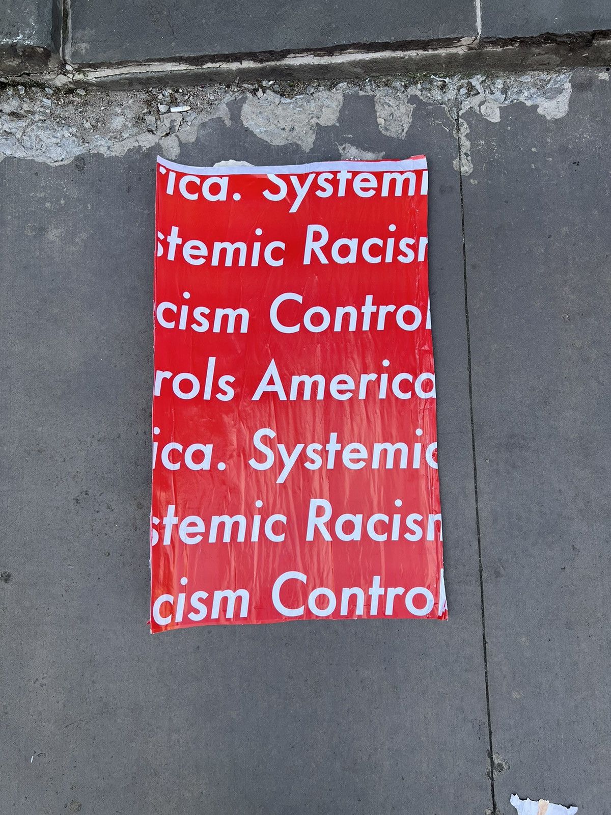 Systemic racism controls America poster
