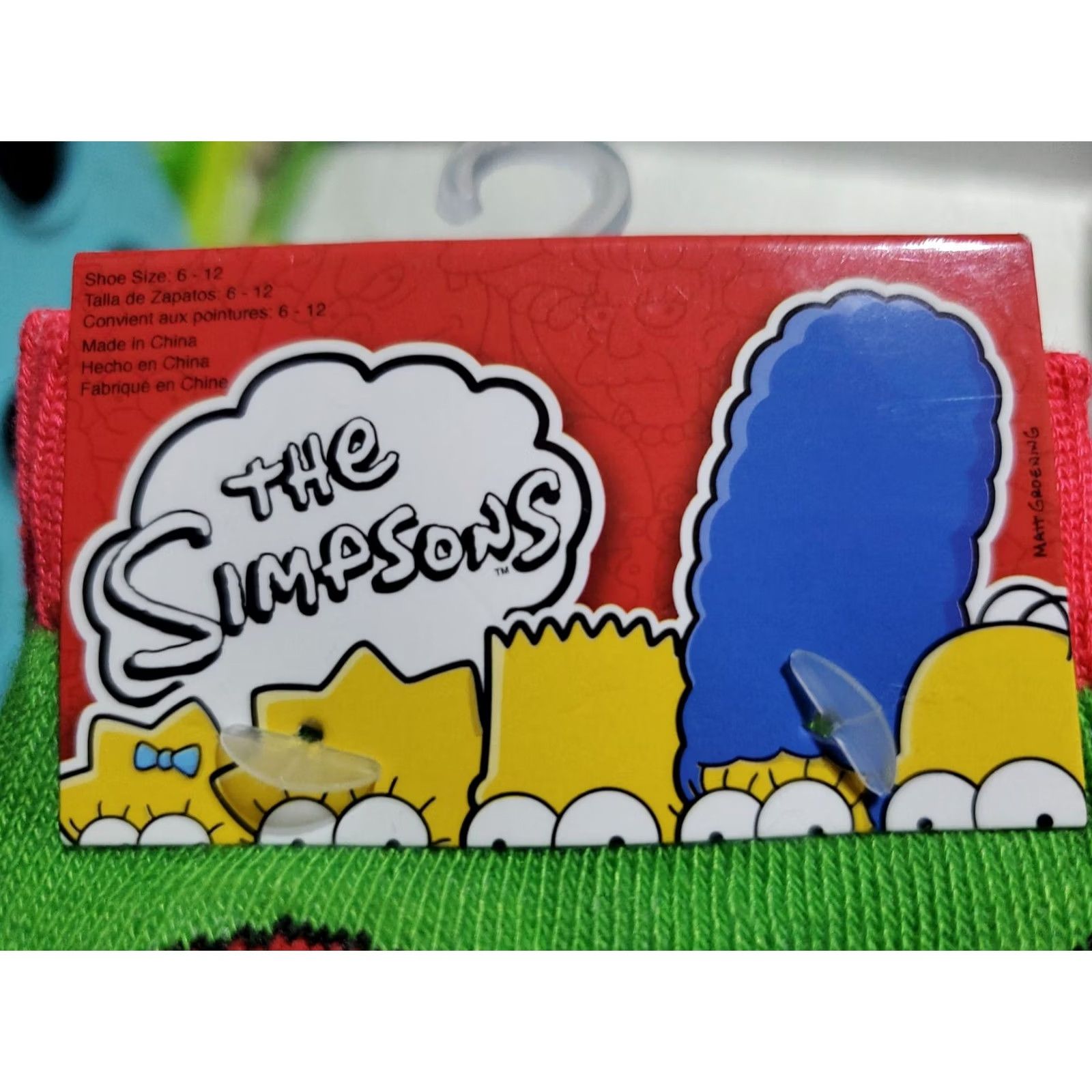Vintage NEW The SIMPSONS Christmas Crew Socks HOMER & BART In Santa Hats SZ 6-12 Size ONE SIZE - 7 Thumbnail