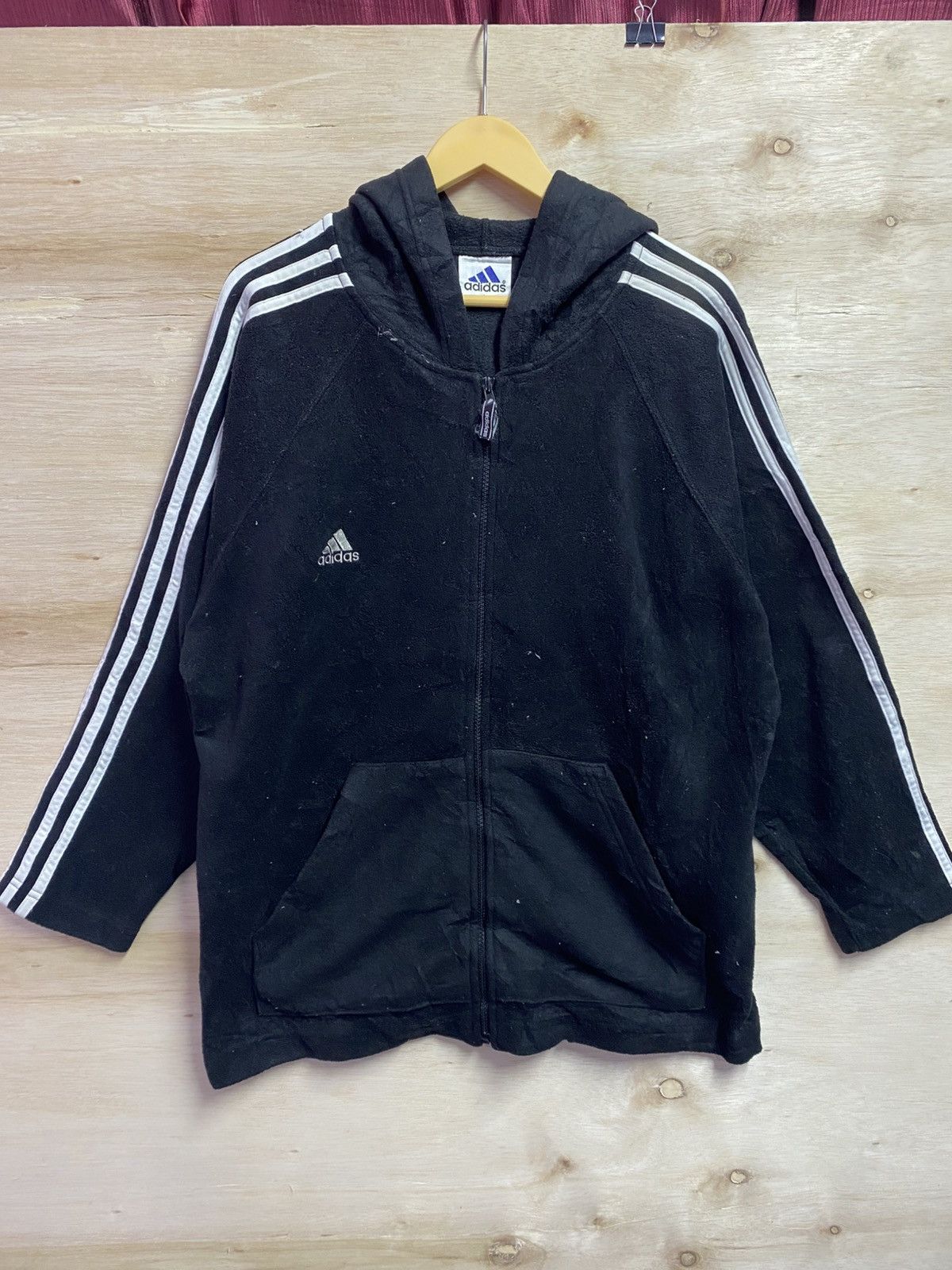 Adidas Vintage Adidas fleece jacket Size US XL / EU 56 / 4 - 1 Thumbnail