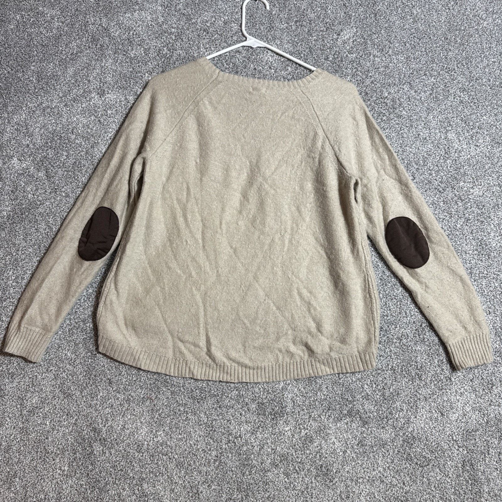 J.Crew Factory Warmspun Elbow Patch Sweater Womens M Wool Blend Size M / US 6-8 / IT 42-44 - 9 Thumbnail