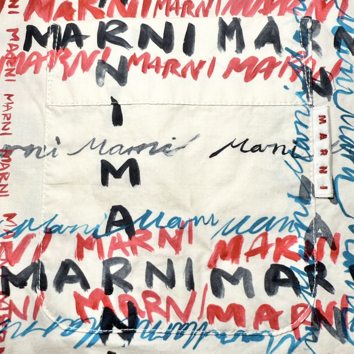 Marni Marni Crossroads Poplin Shirt in Antique White Size US XL / EU 56 / 4 - 3 Thumbnail