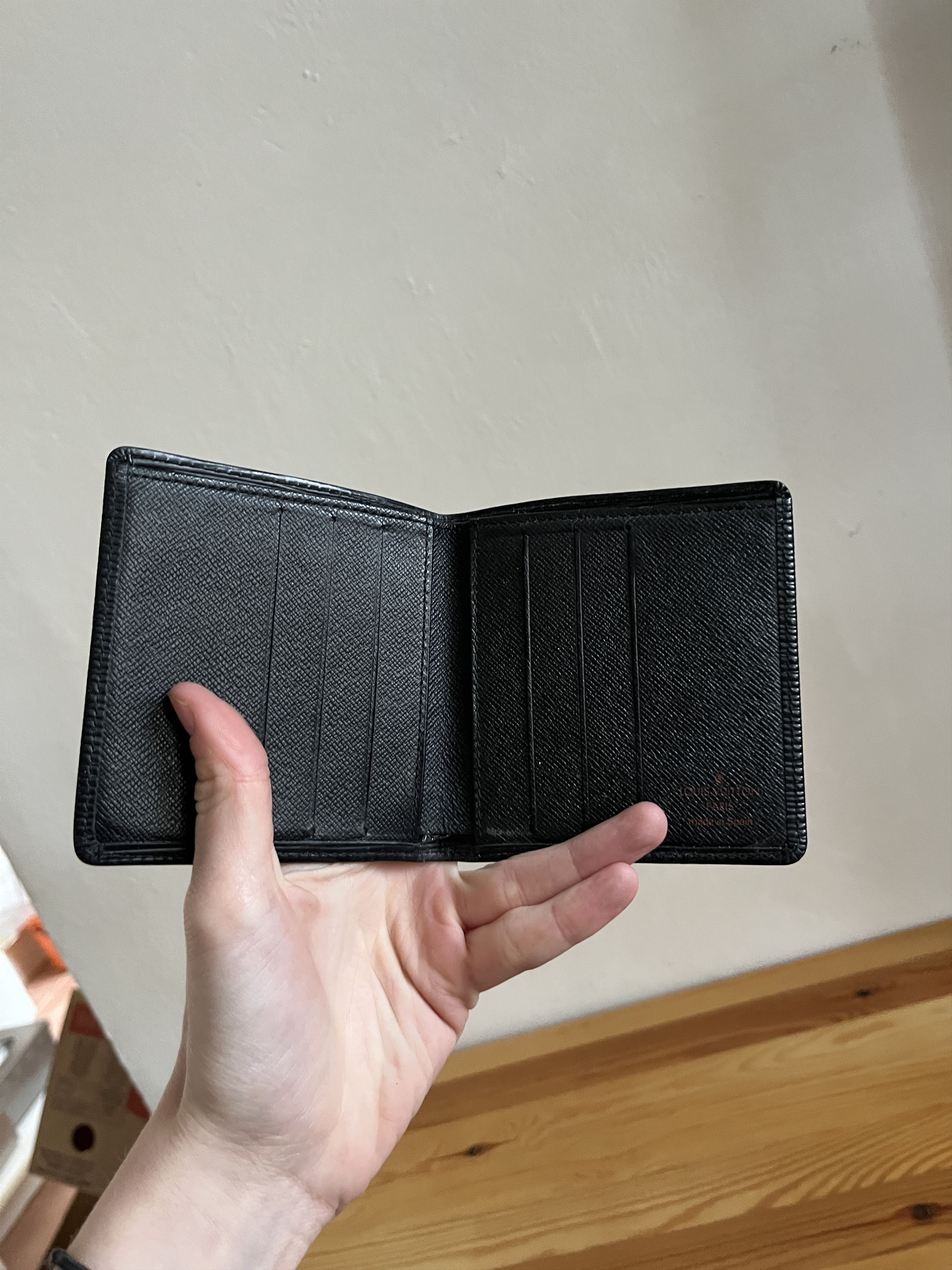 Louis Vuitton Black Epi Leather Wallet Single Fold Size ONE SIZE - 2 Thumbnail