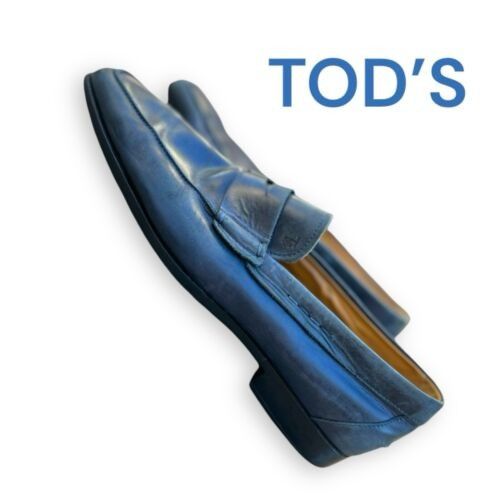 Tod's Tod’s Men’s Gommino Driving Shoes in Blue Leather. Made In I Size US 11 / EU 44 - 1 Thumbnail