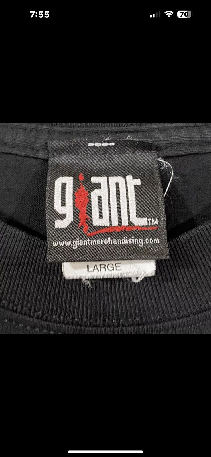 Giant Flesh and Chrome Band Shirt Mens Sz Large Vintage Giant Tag Size US L / EU 52-54 / 3 - 3 Thumbnail