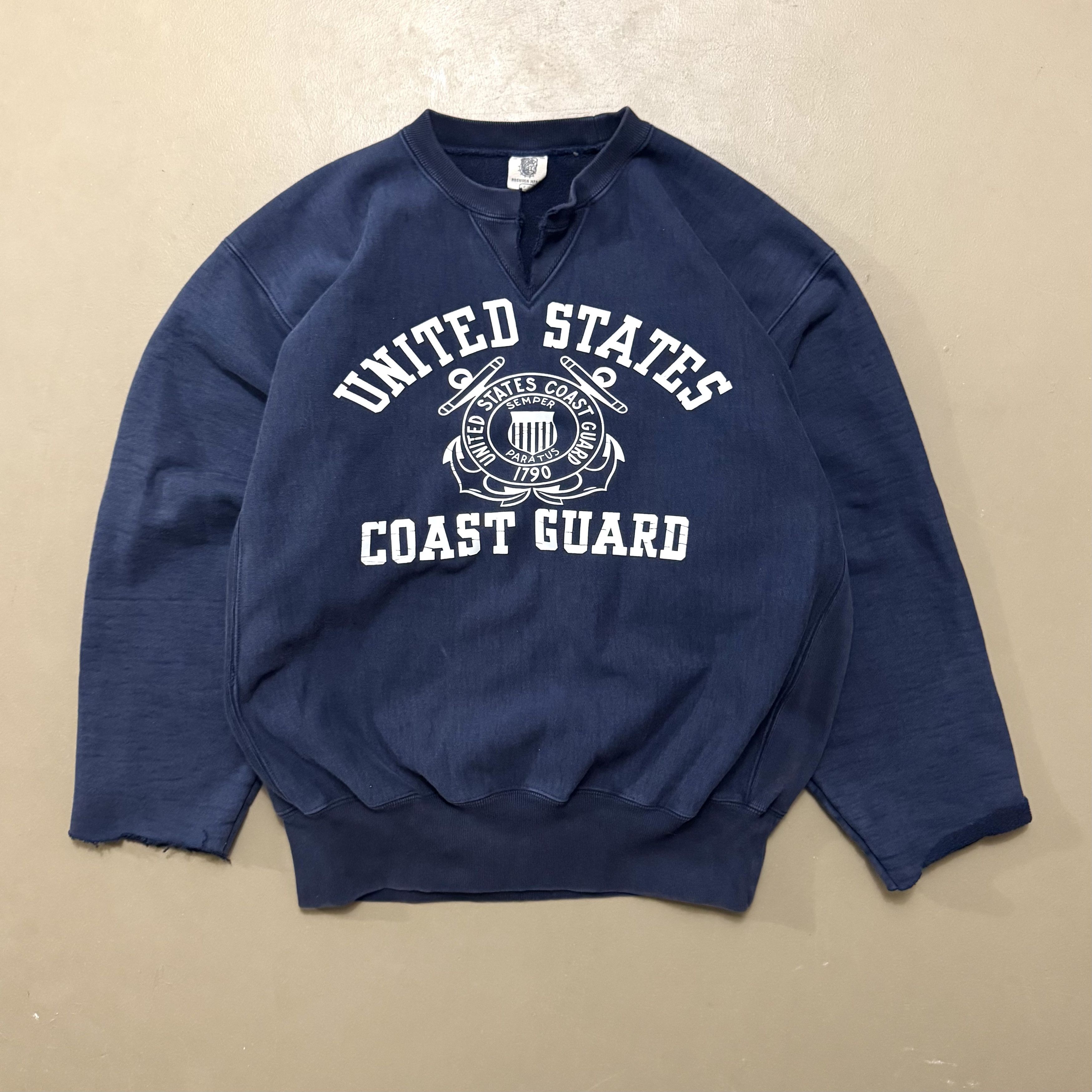Vintage US Coast Guard Bronson MFR Heavyweight Sweatshirt Altered Size US L / EU 52-54 / 3 - 1 Thumbnail