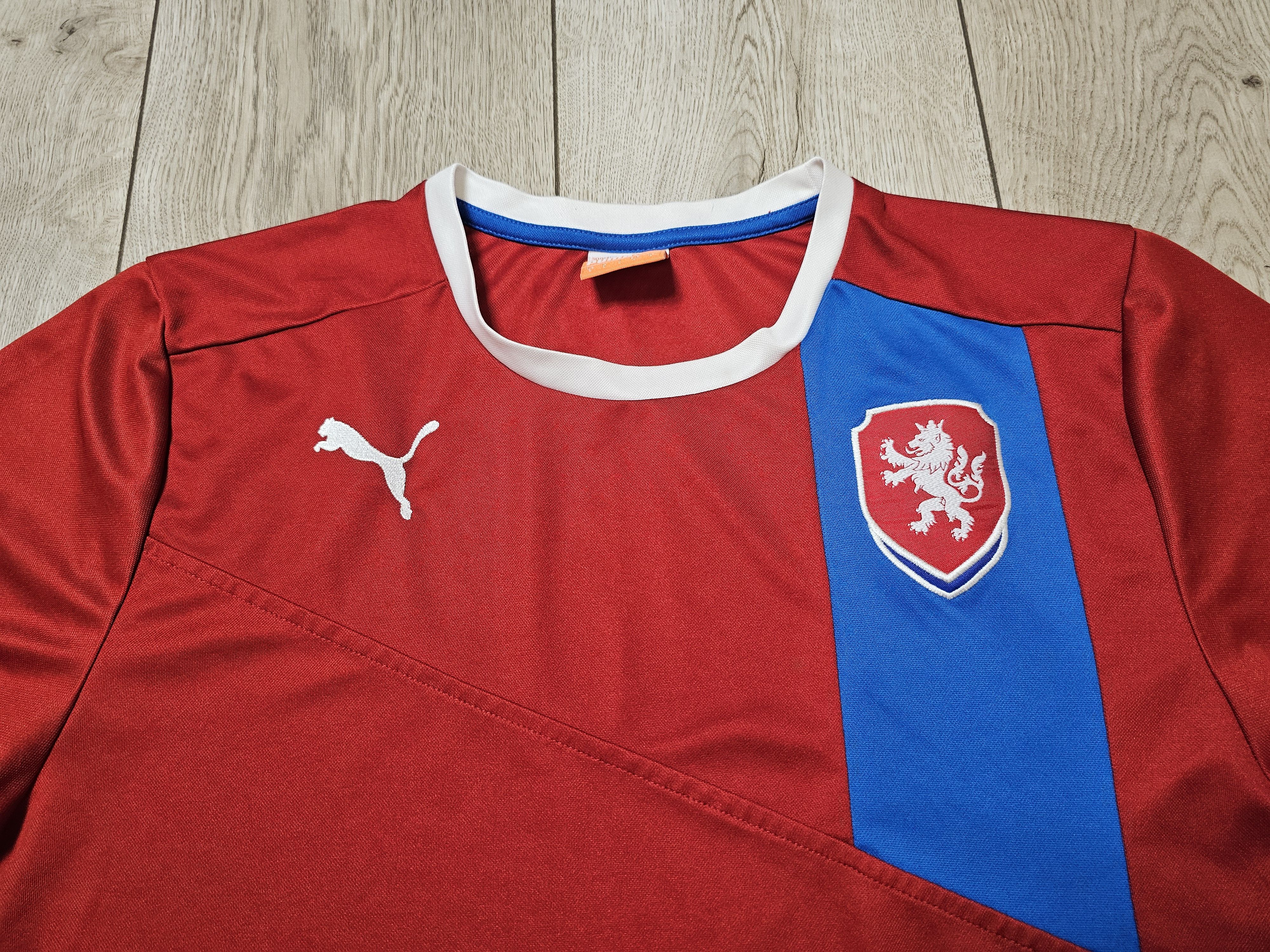 Puma CZECH REPUBLIC 2013 2014 HOME FOOTBALL SHIRT SOCCER JERSEY Size US L / EU 52-54 / 3 - 3 Thumbnail