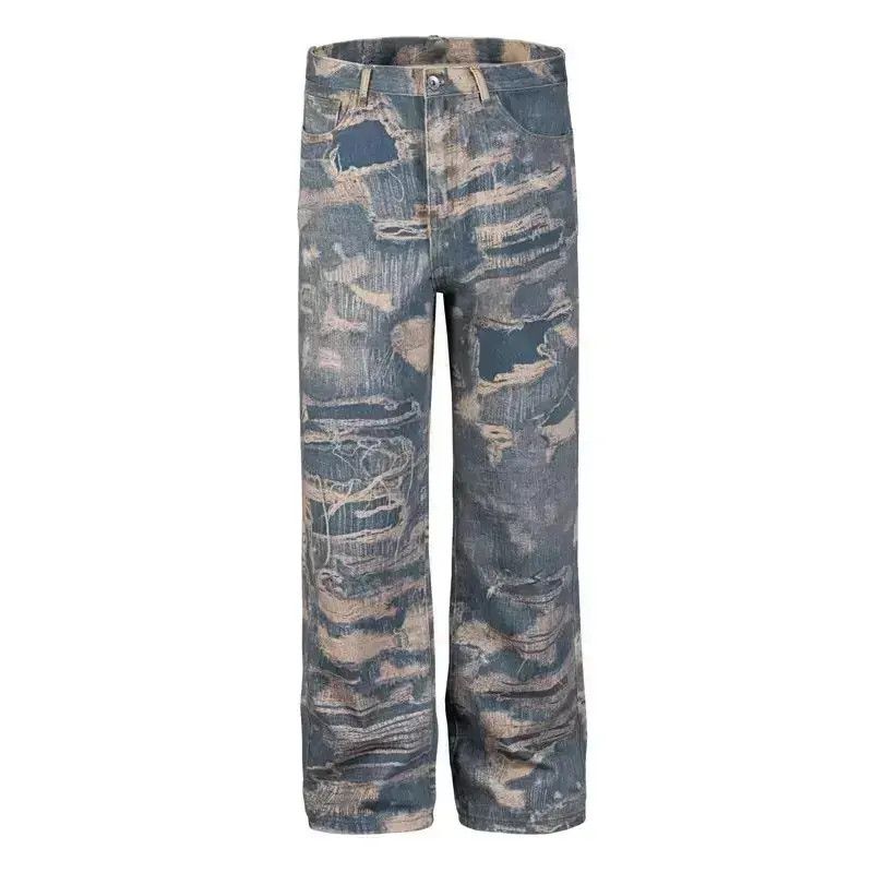 Japanese Brand High Street Straight Loose Gothic y2k Jeans Trousers Size US 32 / EU 48 - 6 Thumbnail