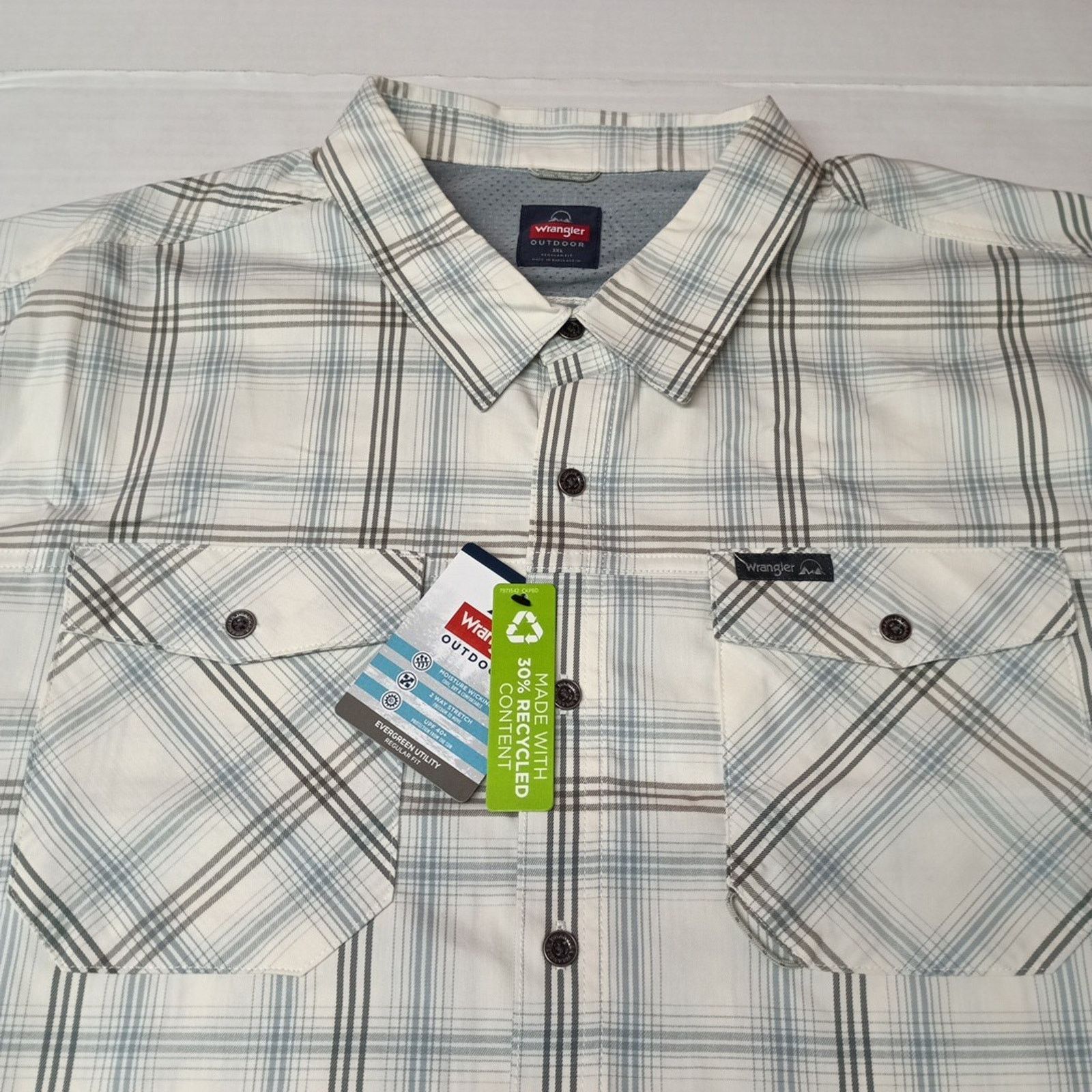 Wrangler Wrangler Shirt Men's 3XL Multi Convertible Sleeves Evergreen Size US XXL / EU 58 / 5 - 3 Thumbnail