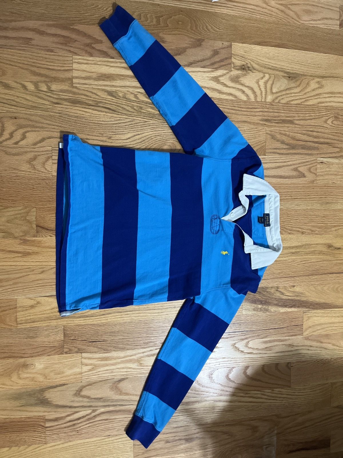 Polo Ralph Lauren Light blue striped dark blue long sleeve Size US M / EU 48-50 / 2 - 1 Thumbnail