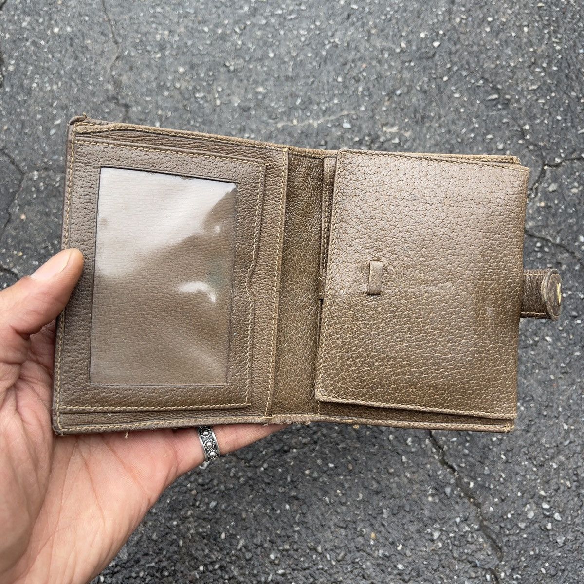 Gucci × Vintage Vintage GUCCI Leather Monogram Tri-Fold Wallet Size ONE SIZE - 6 Thumbnail