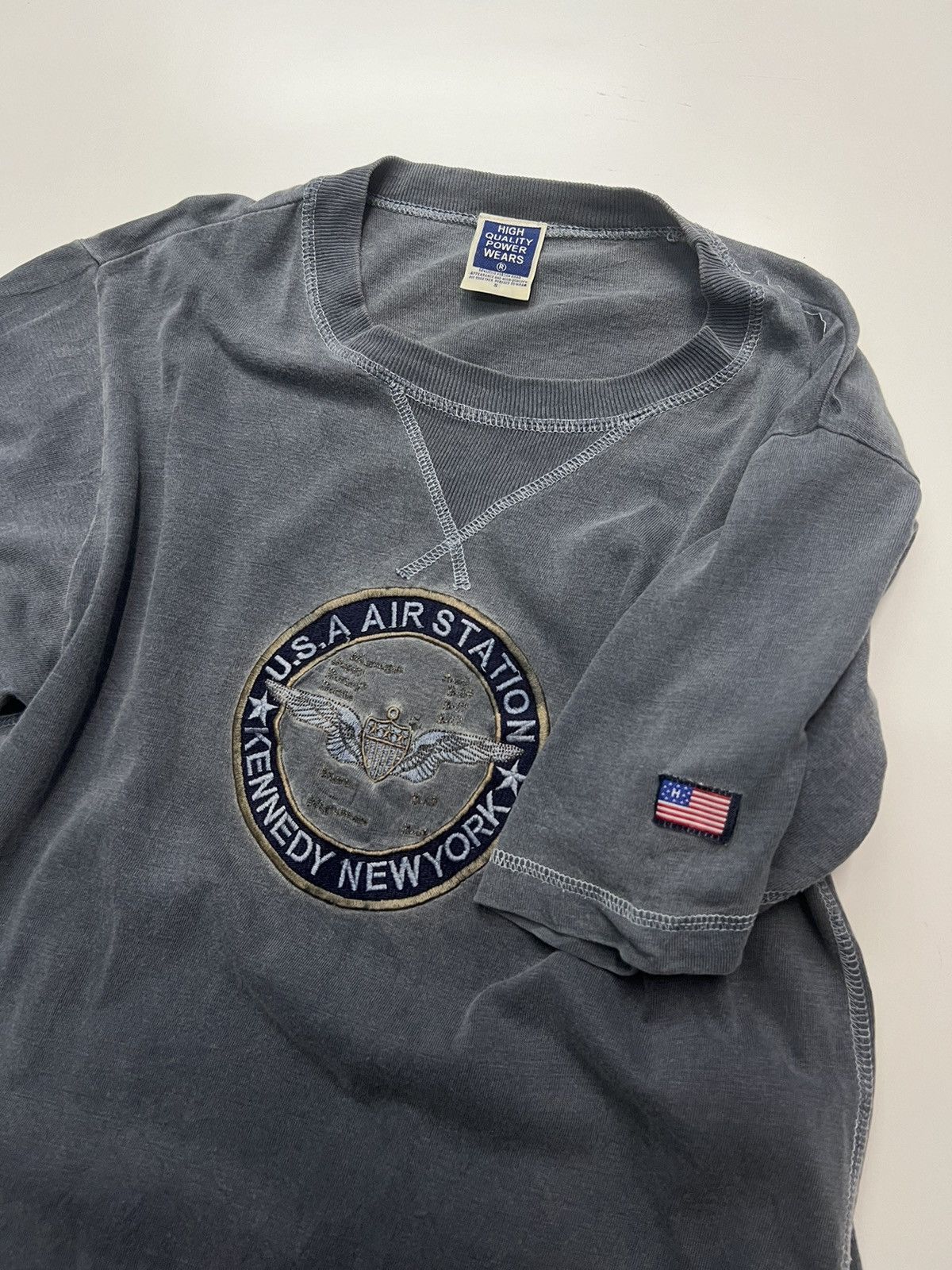 Vintage 🔥VINTAGE US AIR STATION KENNEDY NEW YORK TEES Size US S / EU 44-46 / 1 - 4 Thumbnail