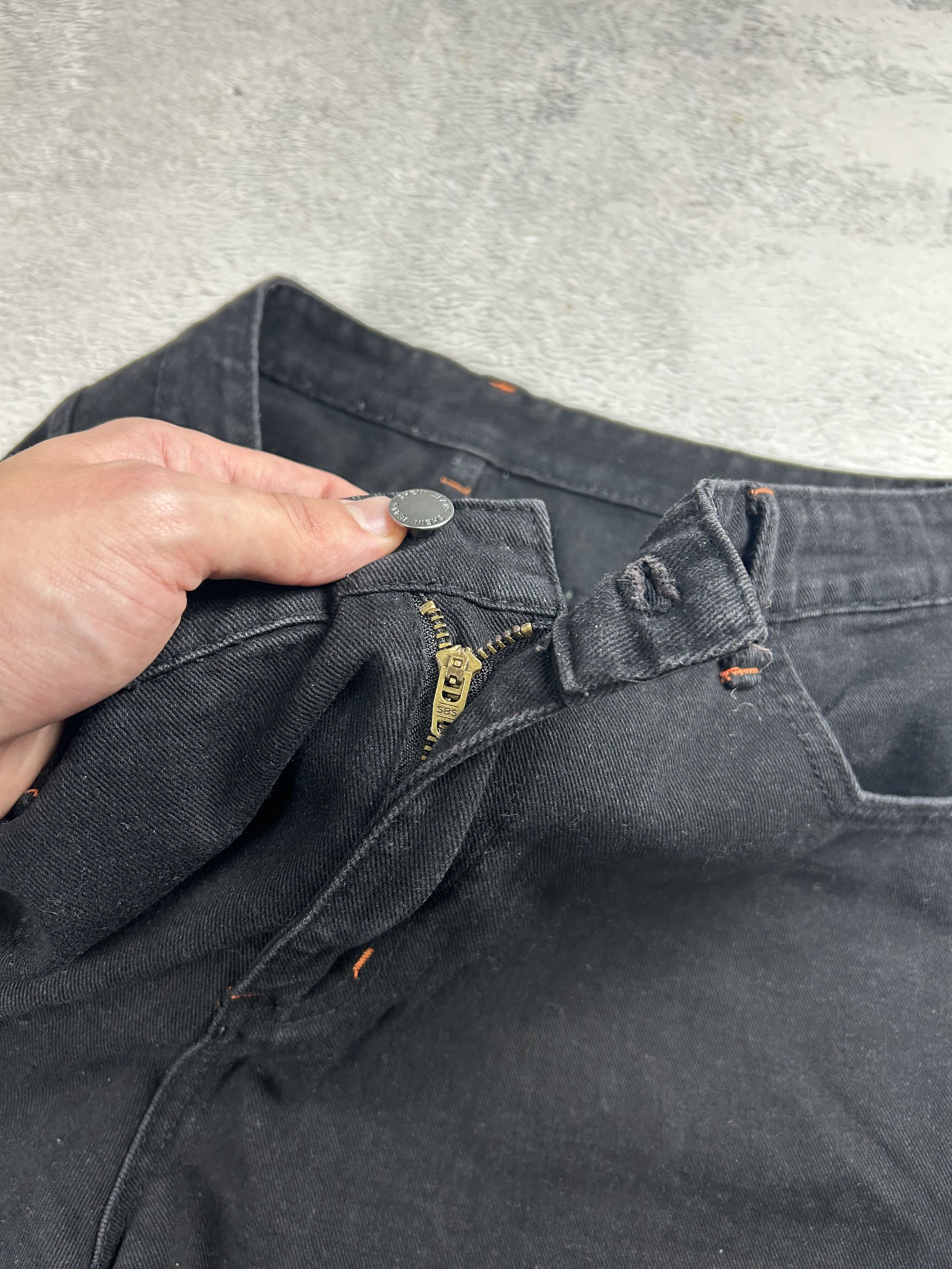 Japanese Brand Baggy Jeans Big Back Logo streetwear SK8 Size US 38 / EU 54 - 4 Thumbnail