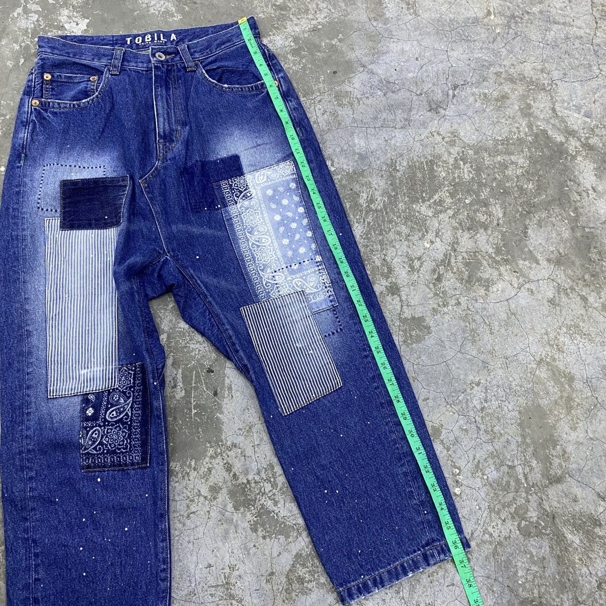 If Six Was Nine vintage tobila union made patchwork jeans Size US 29 - 18 Thumbnail