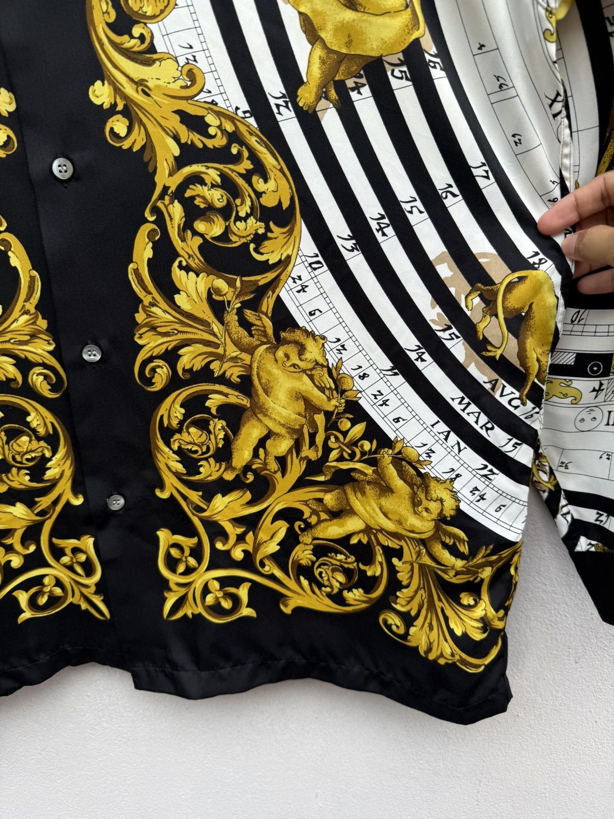 Junya Watanabe 💥GRAIL💥 Vintage Luxurious JUN MEN Fullprint Printed Calender Size US L / EU 52-54 / 3 - 4 Thumbnail
