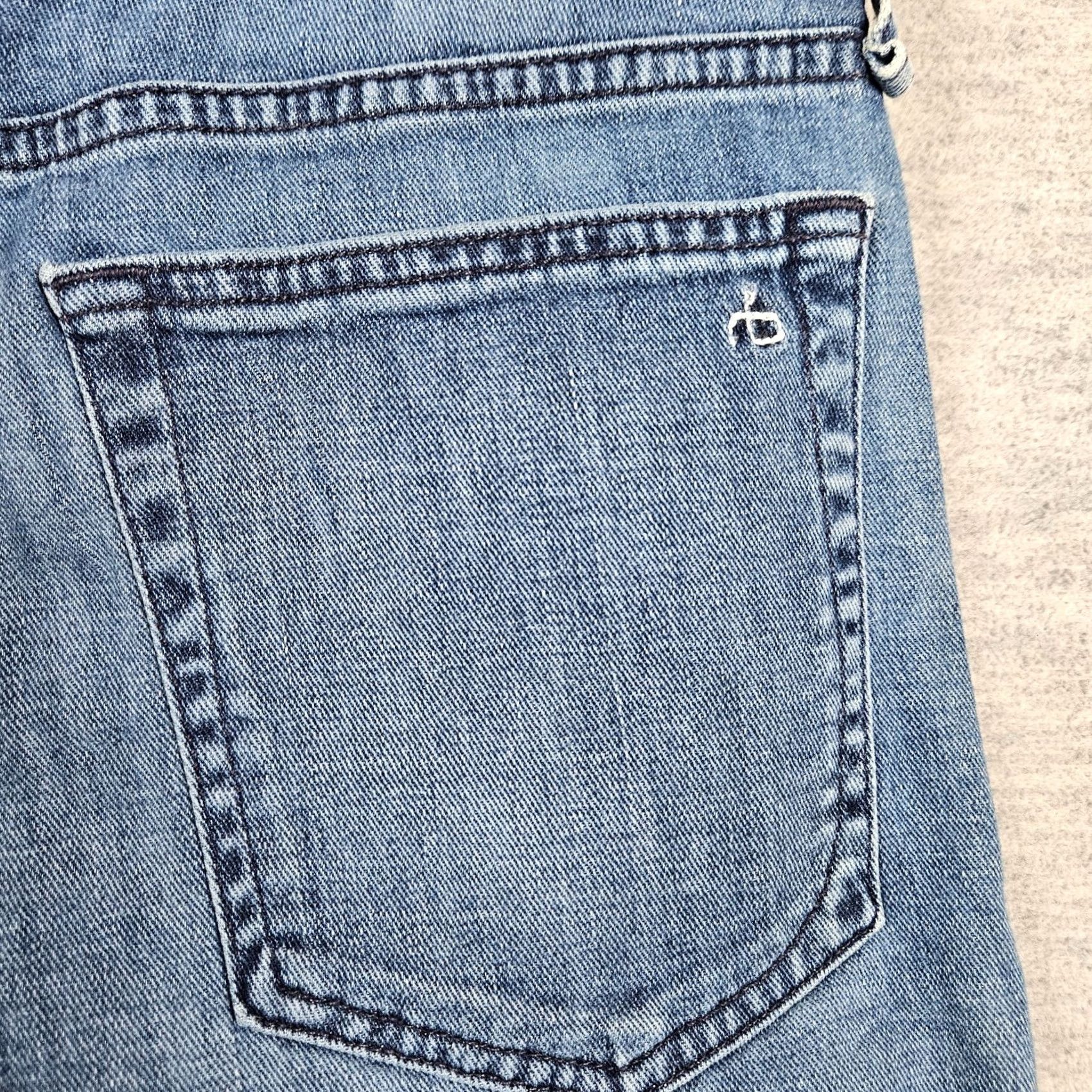 Rag & Bone rag & bone Fit 2 Jeans Men's Slim Mid Rise Blue 30x28 Denim Cotton Spandex 5-Pocket Regular Warm Weather Casual SlimFit Tailored Inseam 28 Sz 30 Size US 30 / EU 46 - 3 Thumbnail