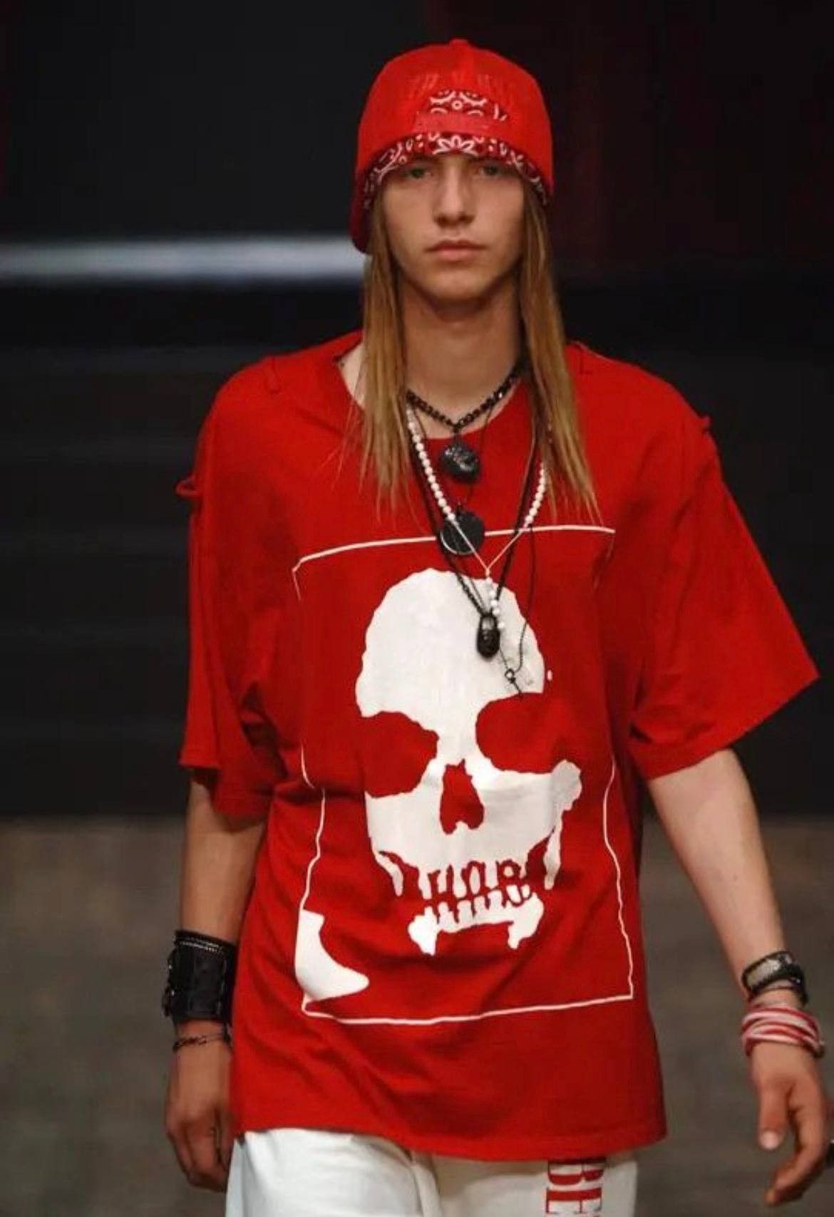 Number (N)ine Charles Manson SS06 Red T Shirt Size US M / EU 48-50 / 2 - 1 Thumbnail