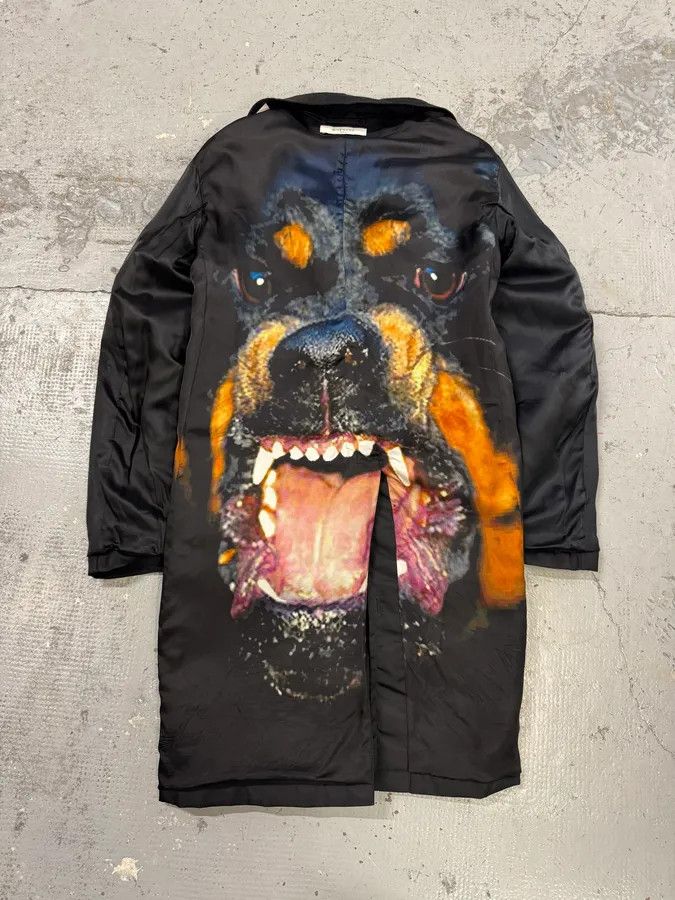 Givenchy FW2015 Givenchy Rottweiler Black Nylon Trench Jacket by ...