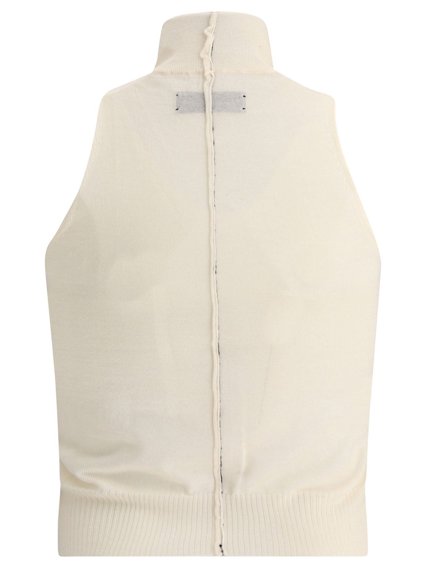 Amiri o1y0425 Cashmere Blend Vest in Ivory Size XS / US 0-2 / IT 36-38 - 2 Thumbnail