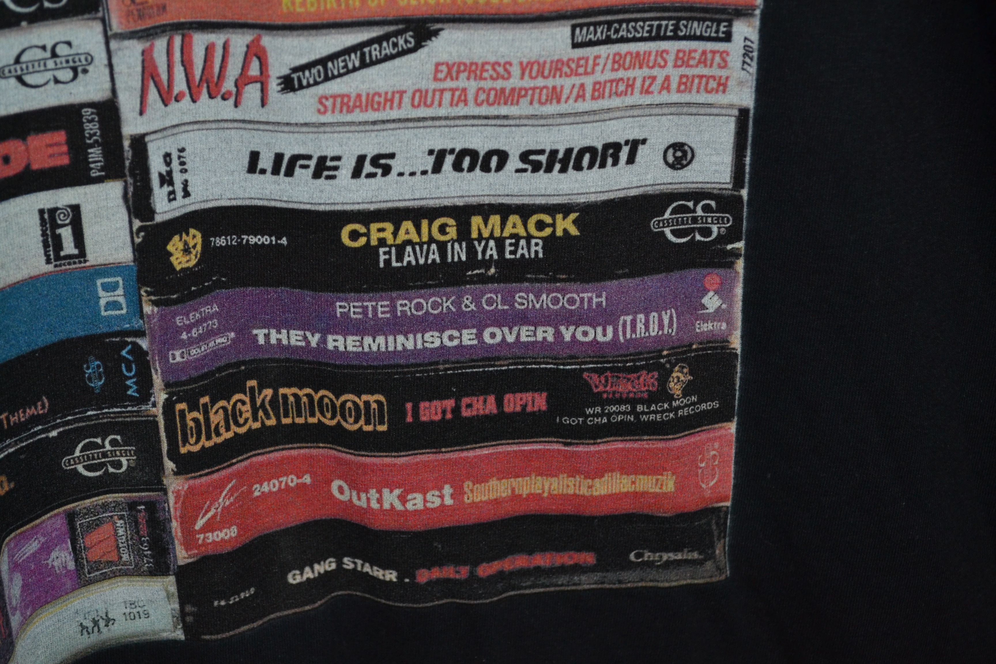 Band Tees 90's West Coast Hip Hop Tape Shirt Mens XL Black Size US XL / EU 56 / 4 - 9 Thumbnail