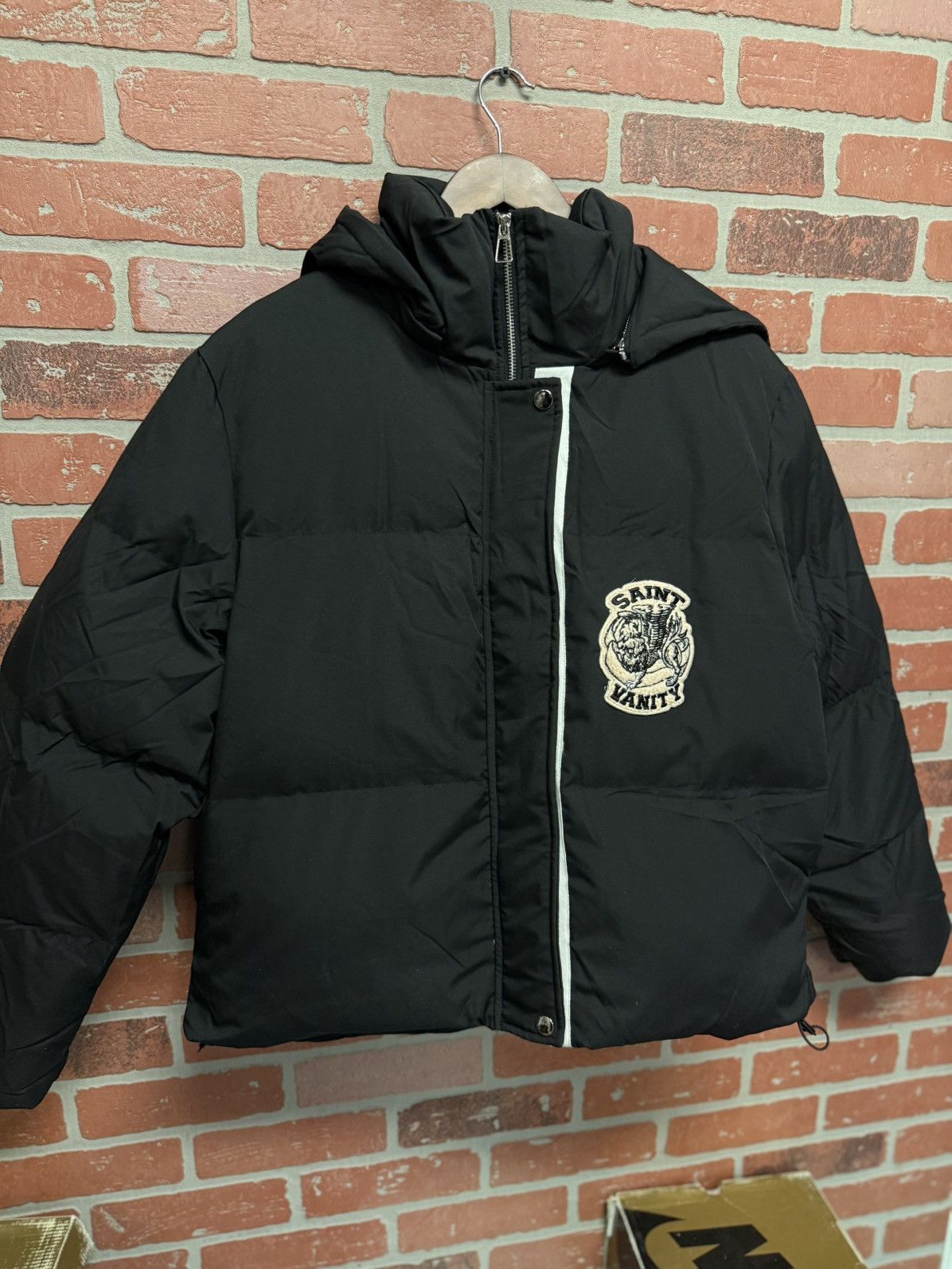 Saint Vanity Saint Vanity Puffer Jacket Black White Size M RARE Size US M / EU 48-50 / 2 - 3 Thumbnail
