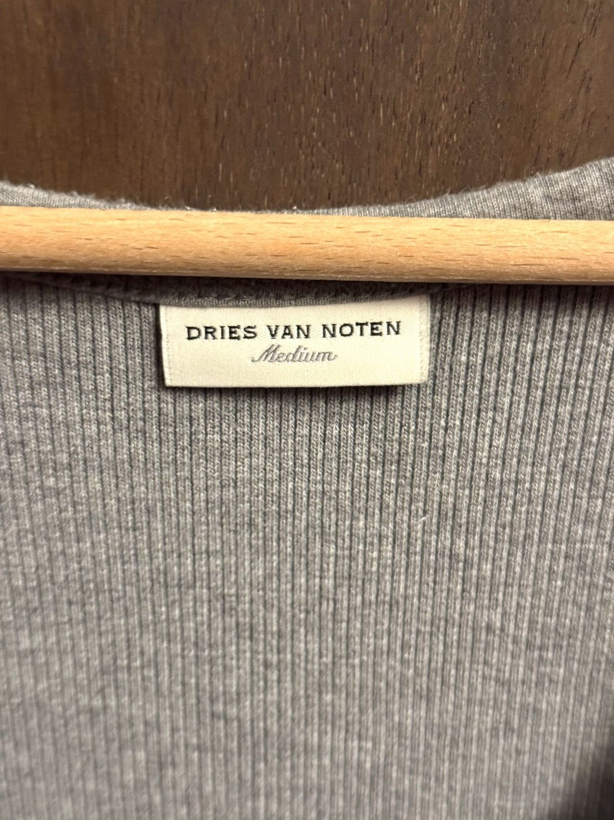 Dries Van Noten dries van noten square neck rib tank top M fitted Size US M / EU 48-50 / 2 - 2 Thumbnail