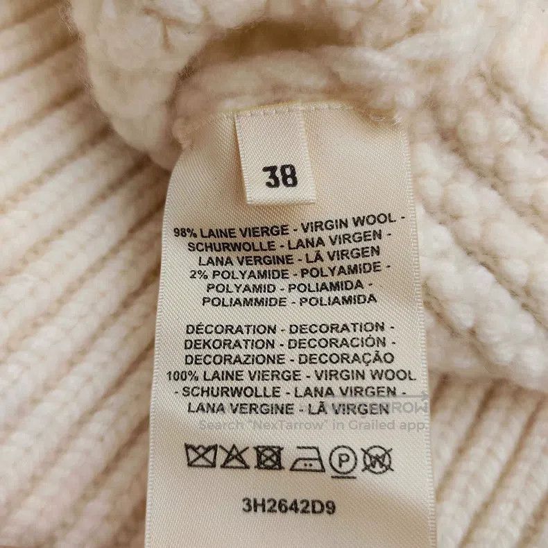 Hermes Hermes Ivory Wool High Neck Knit Sweater Size XS / US 0-2 / IT 36-38 - 4 Thumbnail